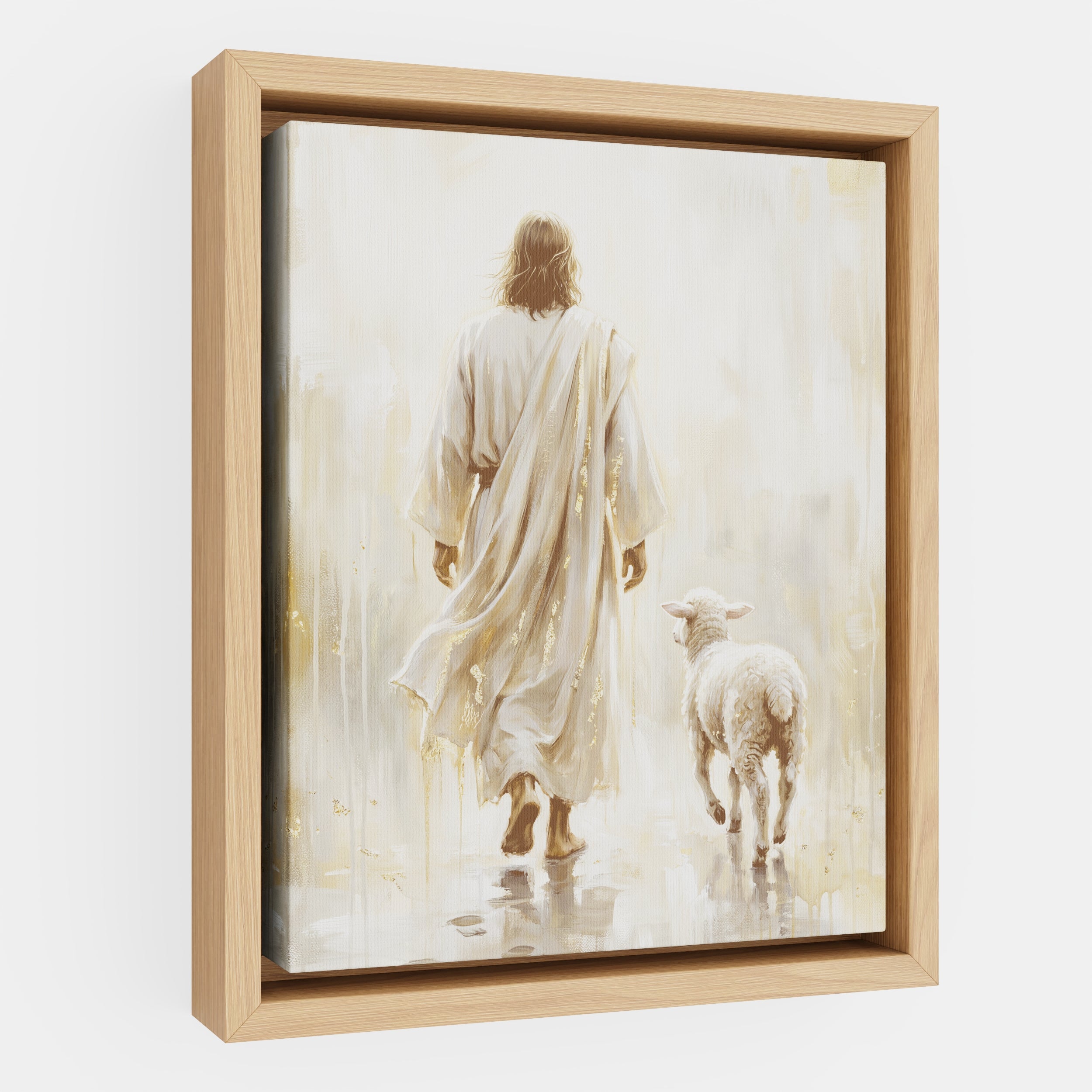 He Leads Me - Canvas