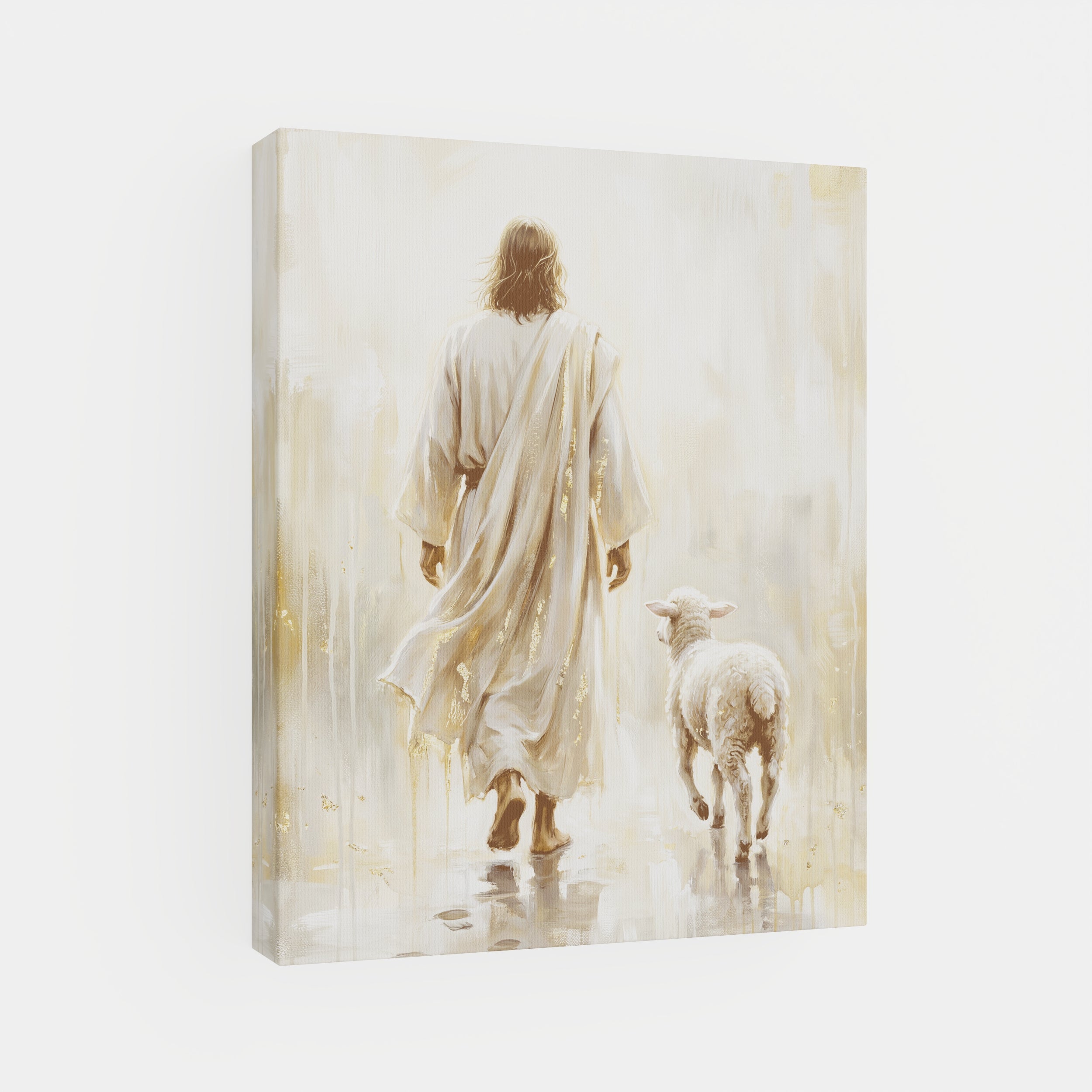He Leads Me - Canvas