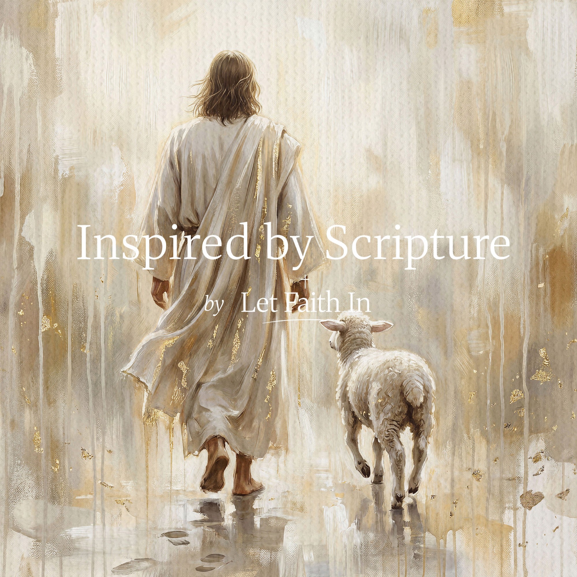 He Leads Me - Canvas
