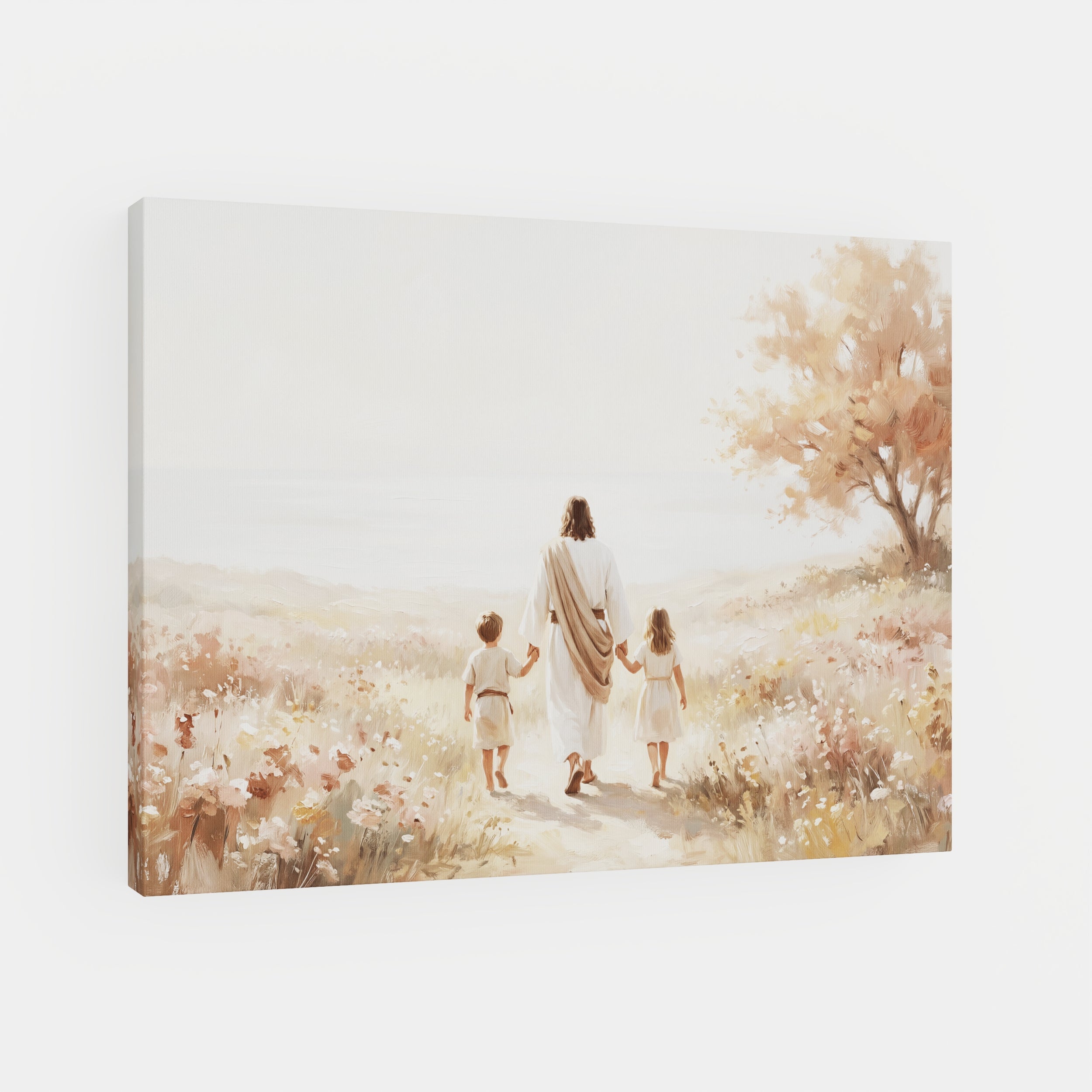 He Took Their Hands - Canvas