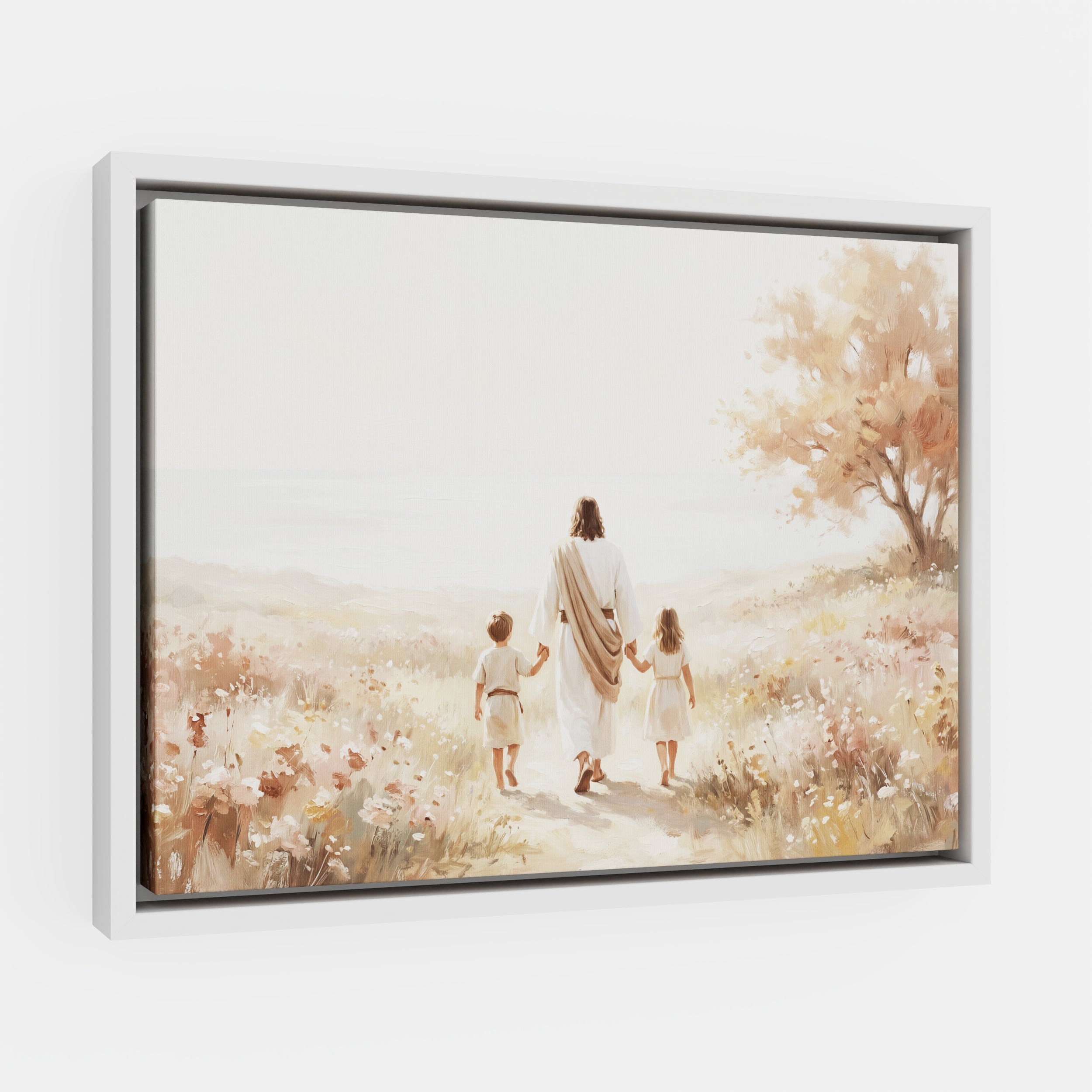 He Took Their Hands - Canvas