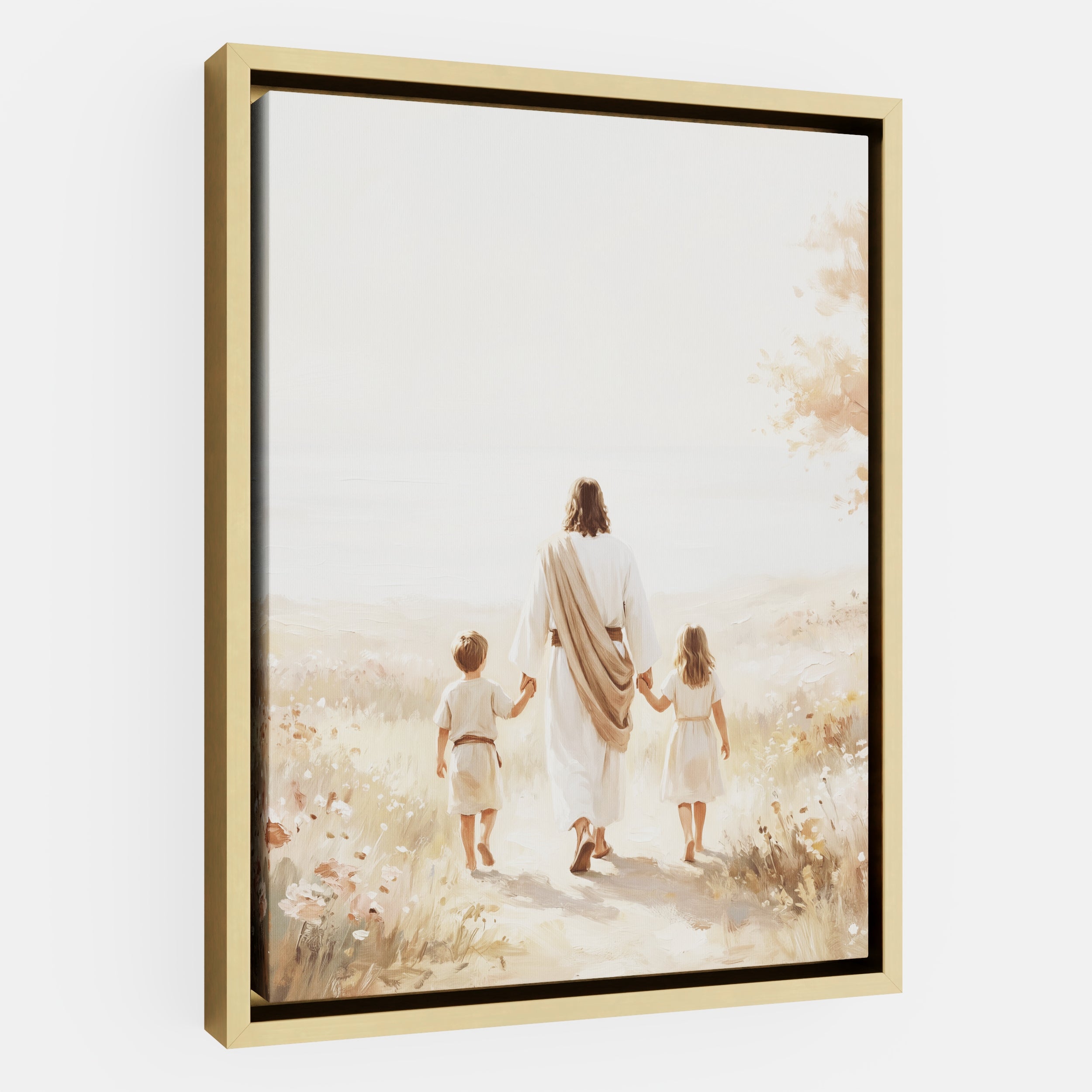 He Took Their Hands - Canvas
