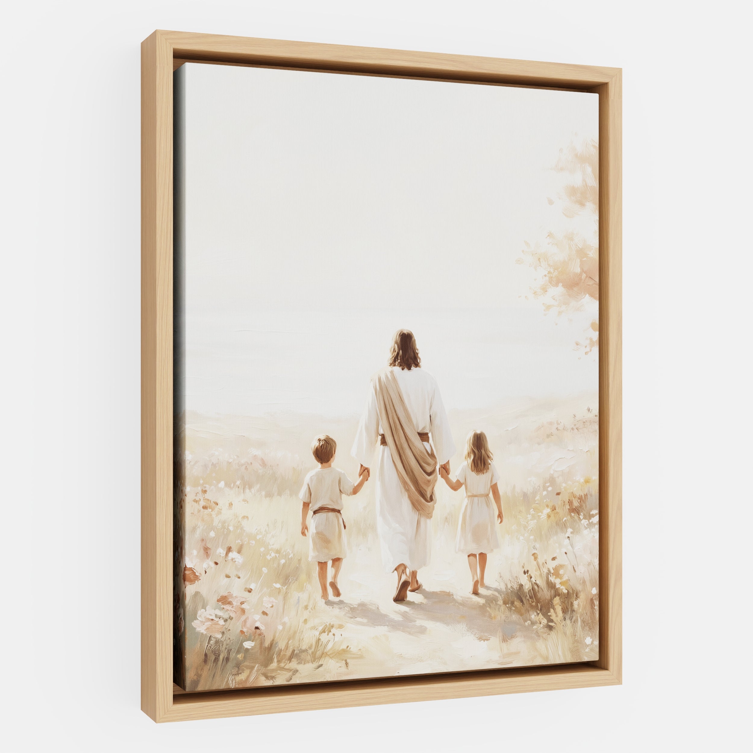 He Took Their Hands - Canvas