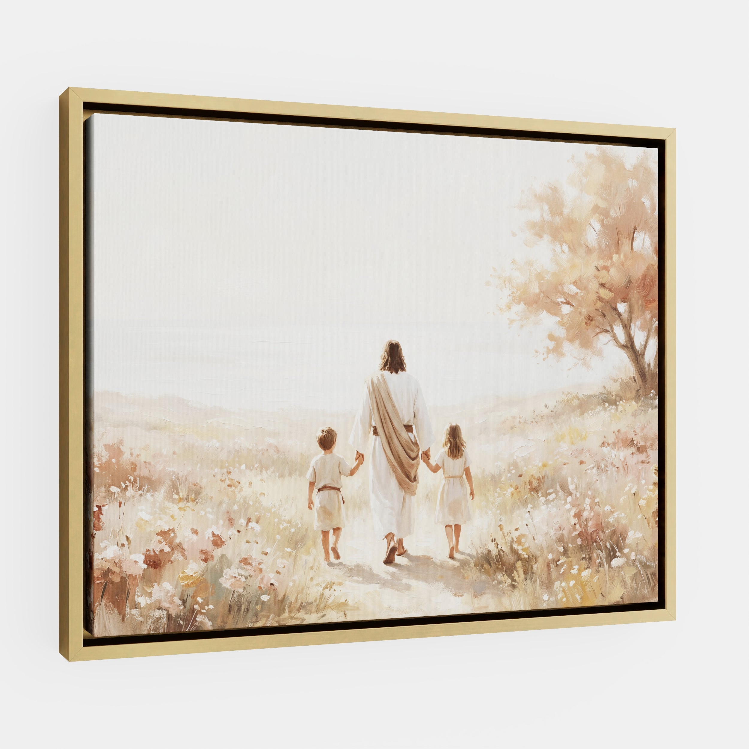 He Took Their Hands - Canvas
