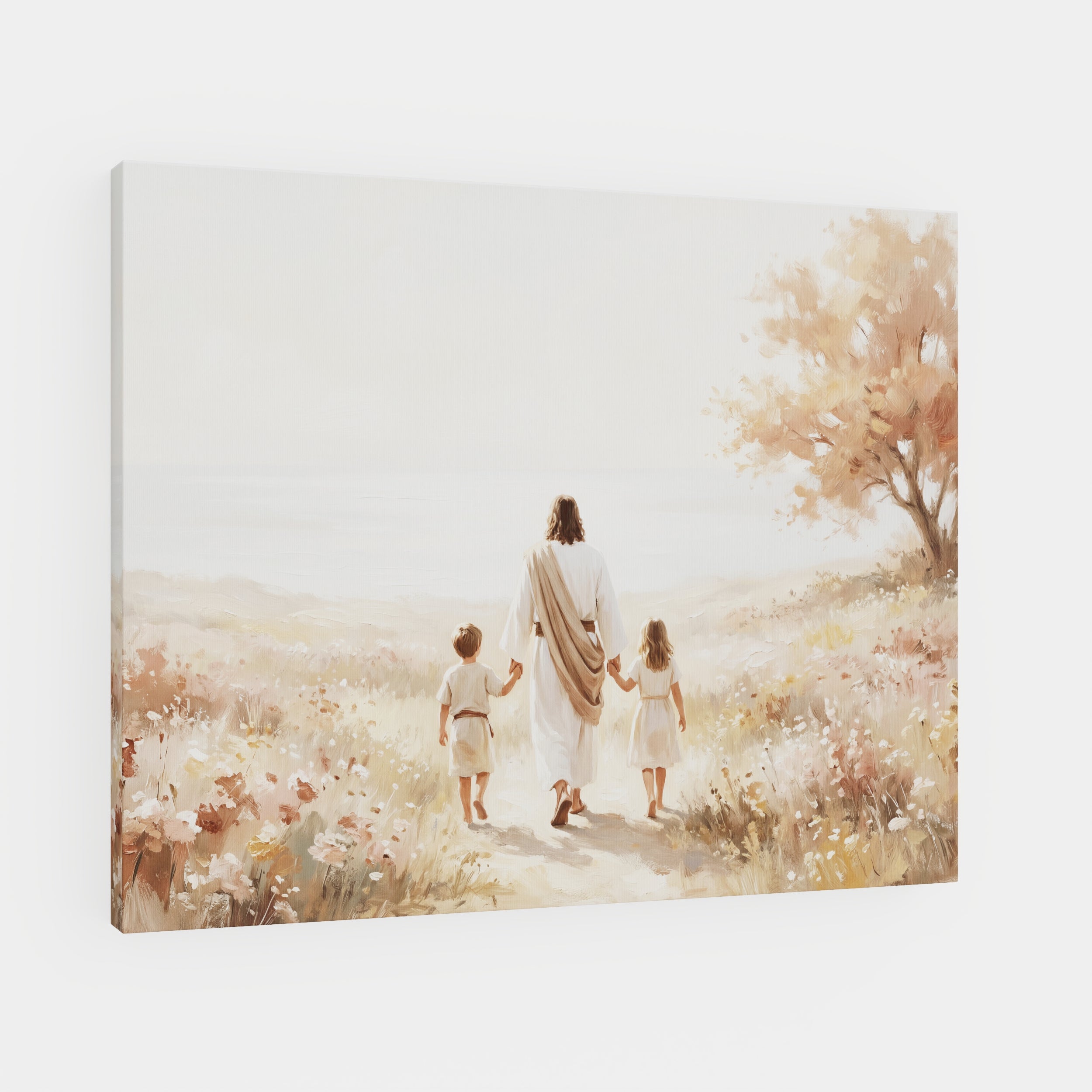 He Took Their Hands - Canvas