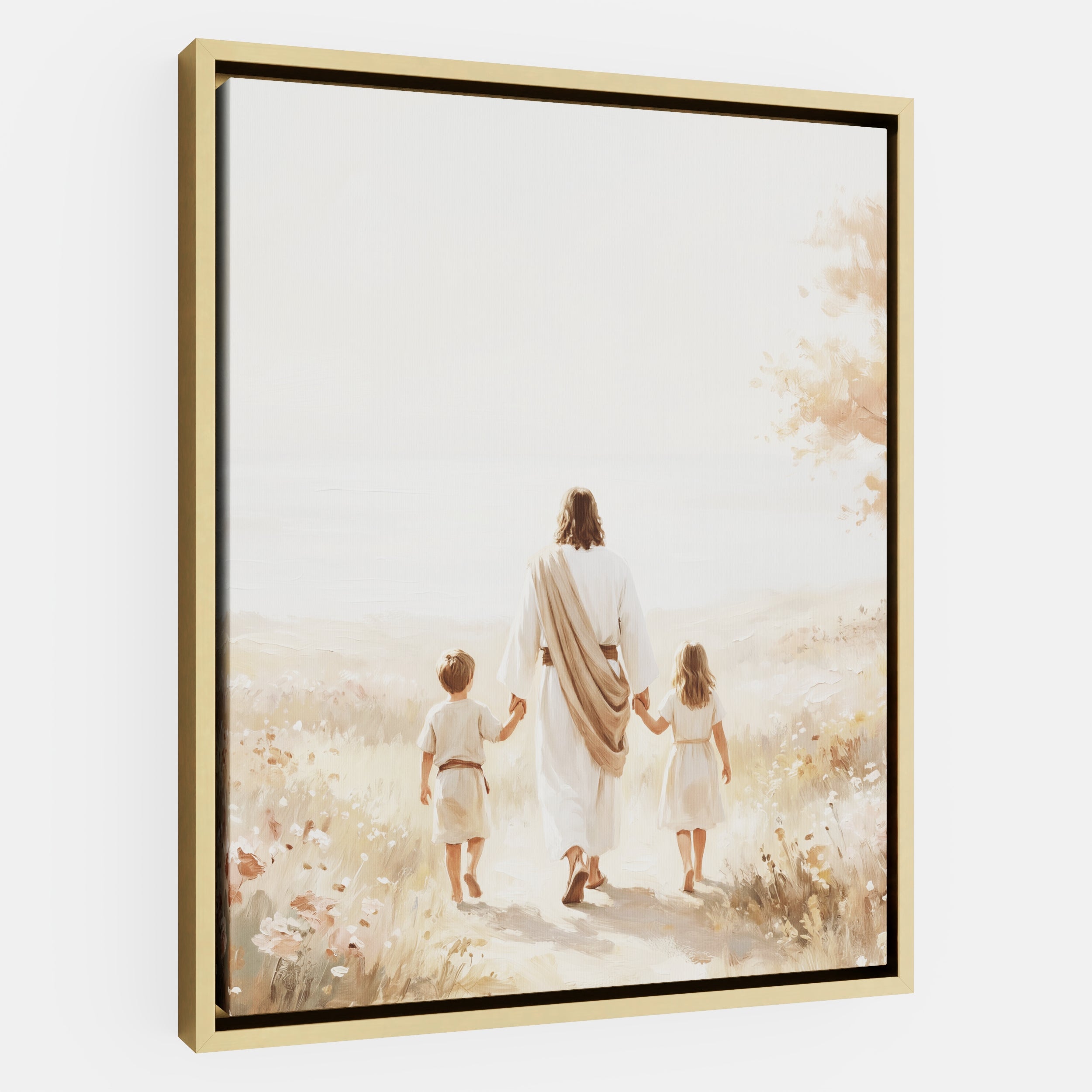 He Took Their Hands - Canvas