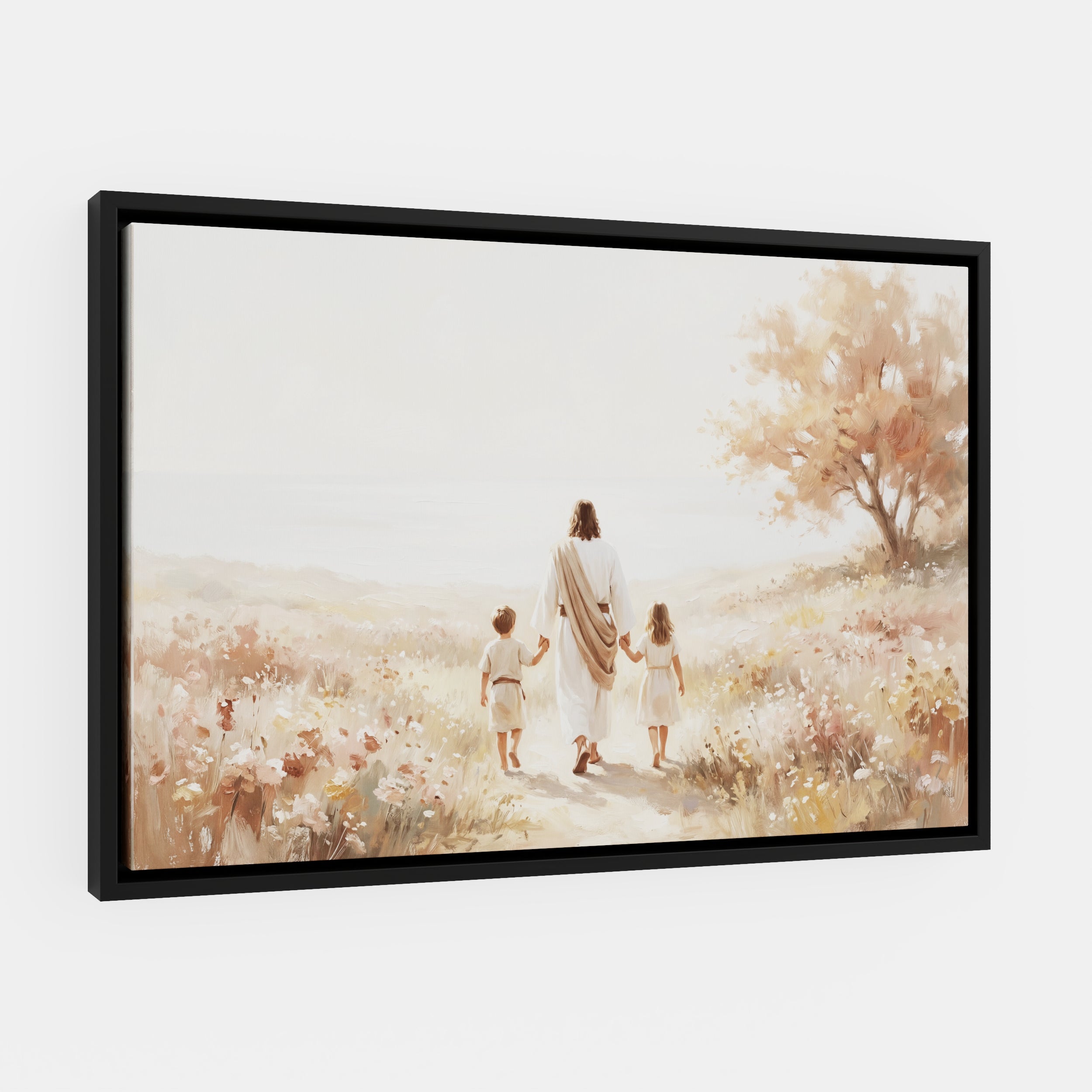 He Took Their Hands - Canvas