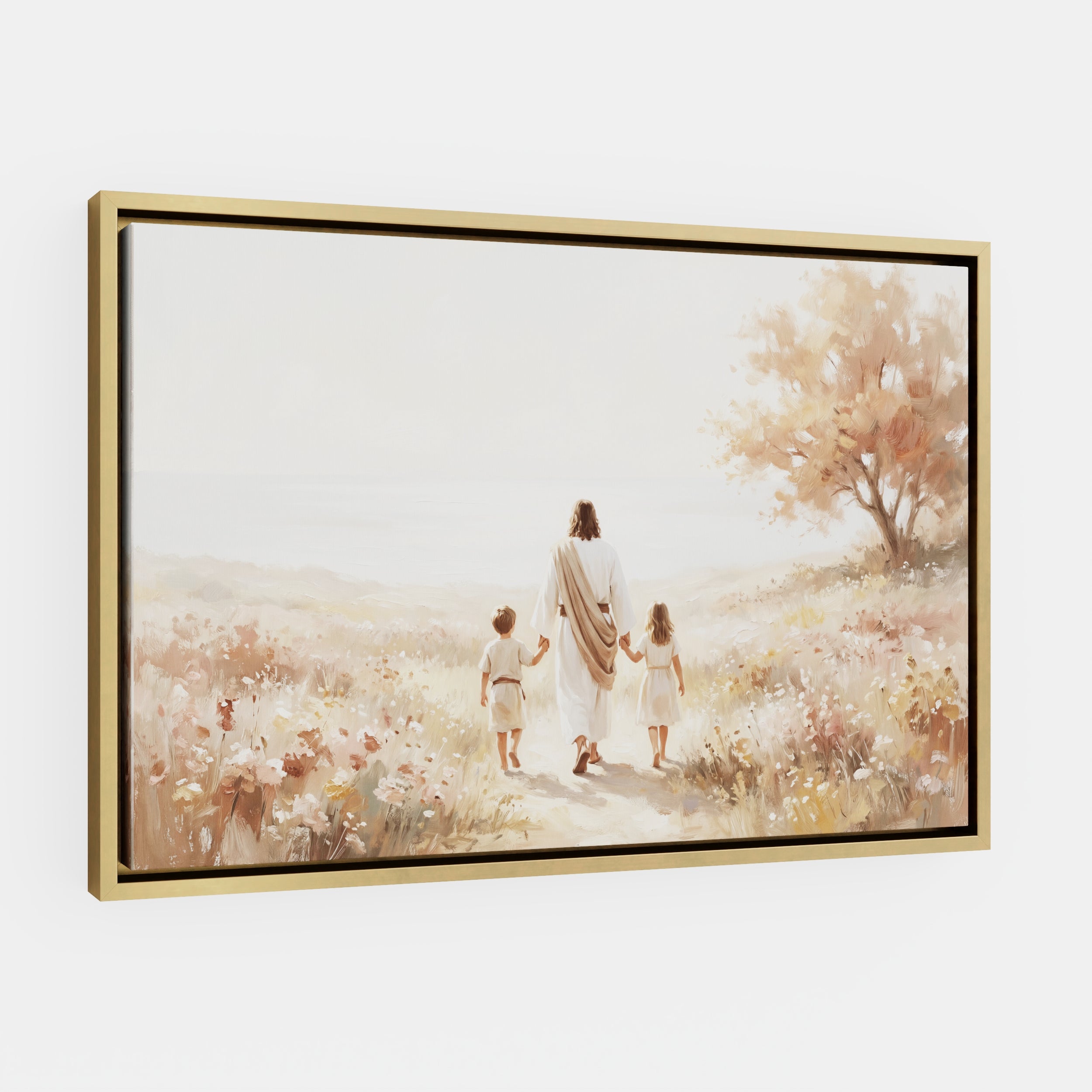 He Took Their Hands - Canvas