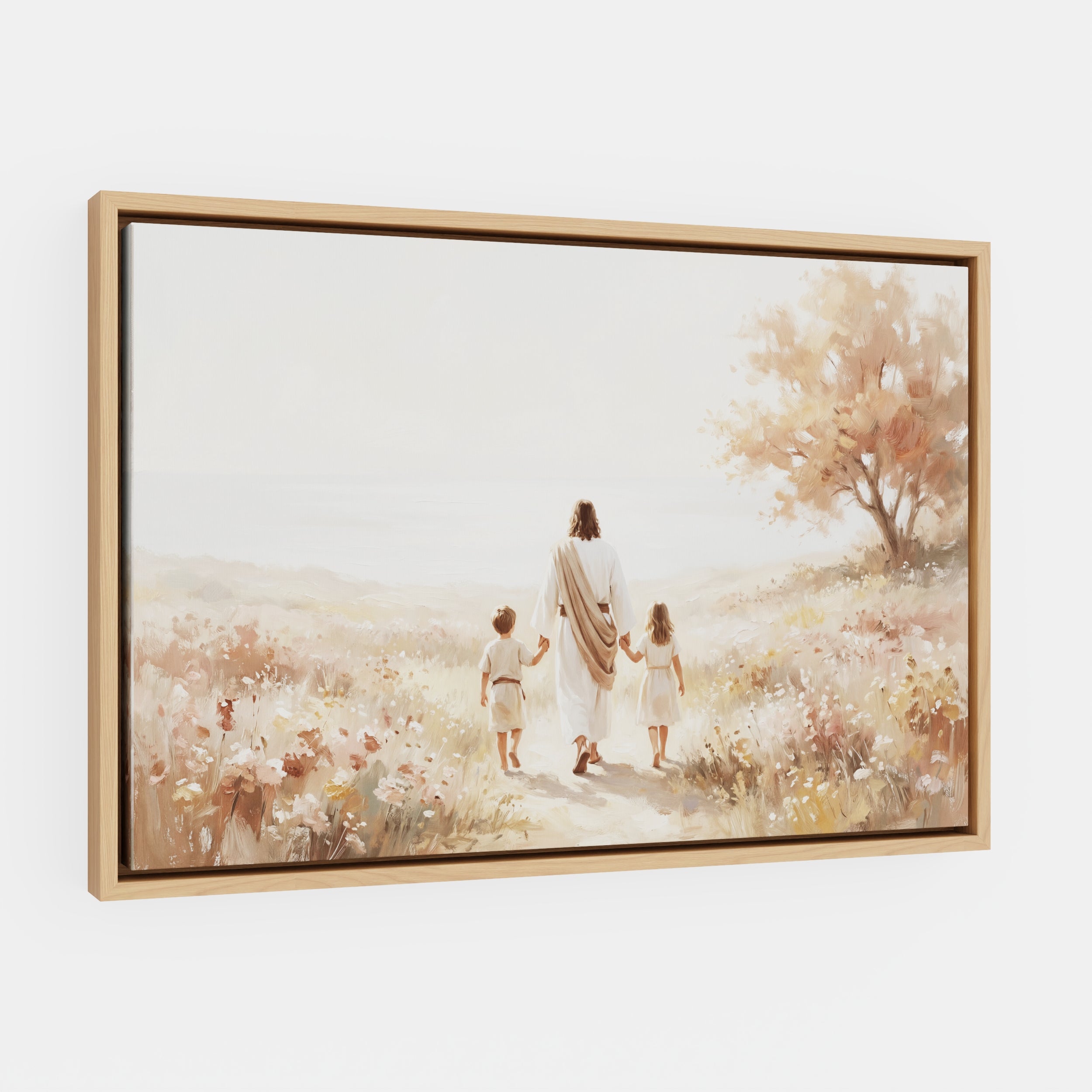 He Took Their Hands - Canvas