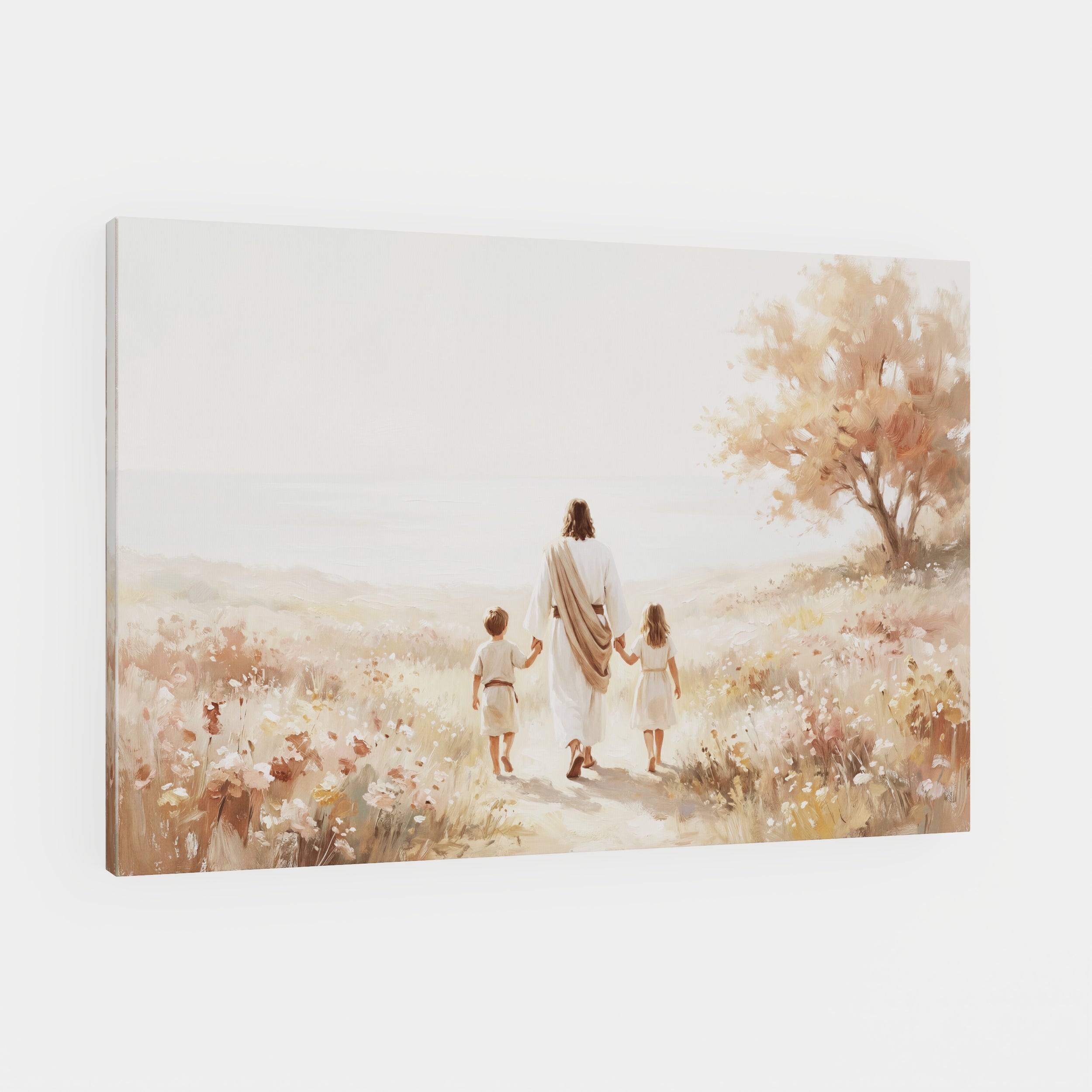 He Took Their Hands - Canvas