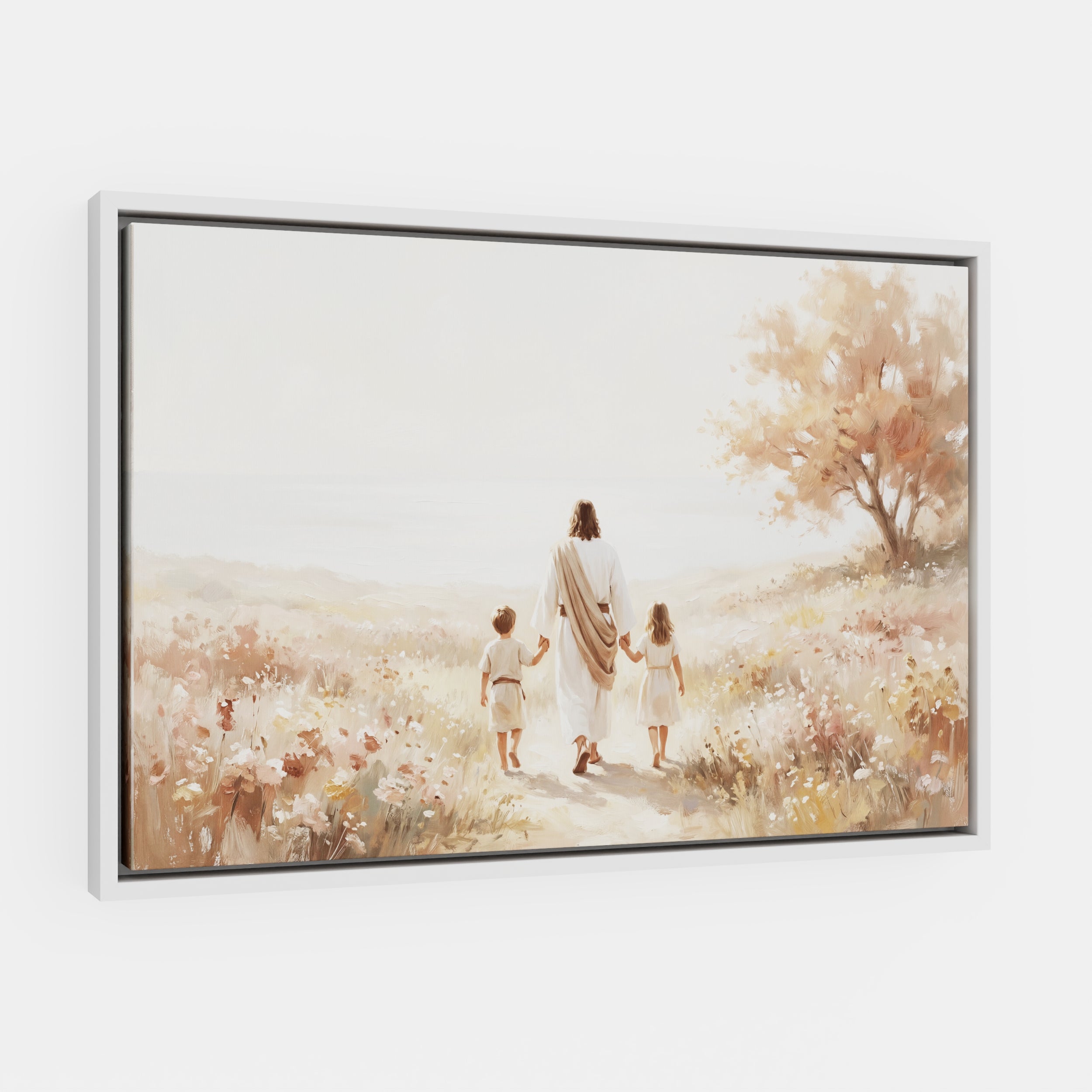 He Took Their Hands - Canvas