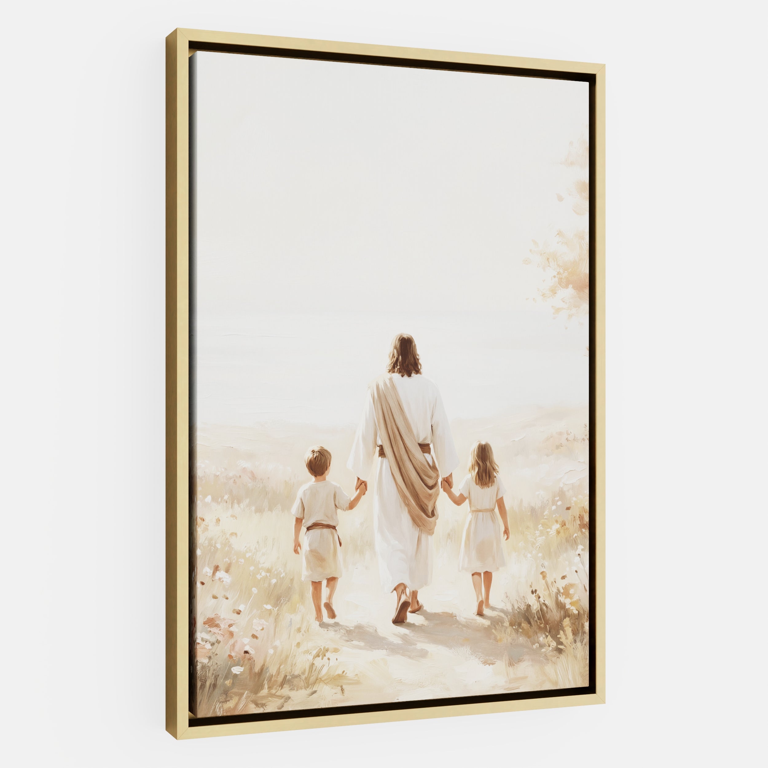 He Took Their Hands - Canvas