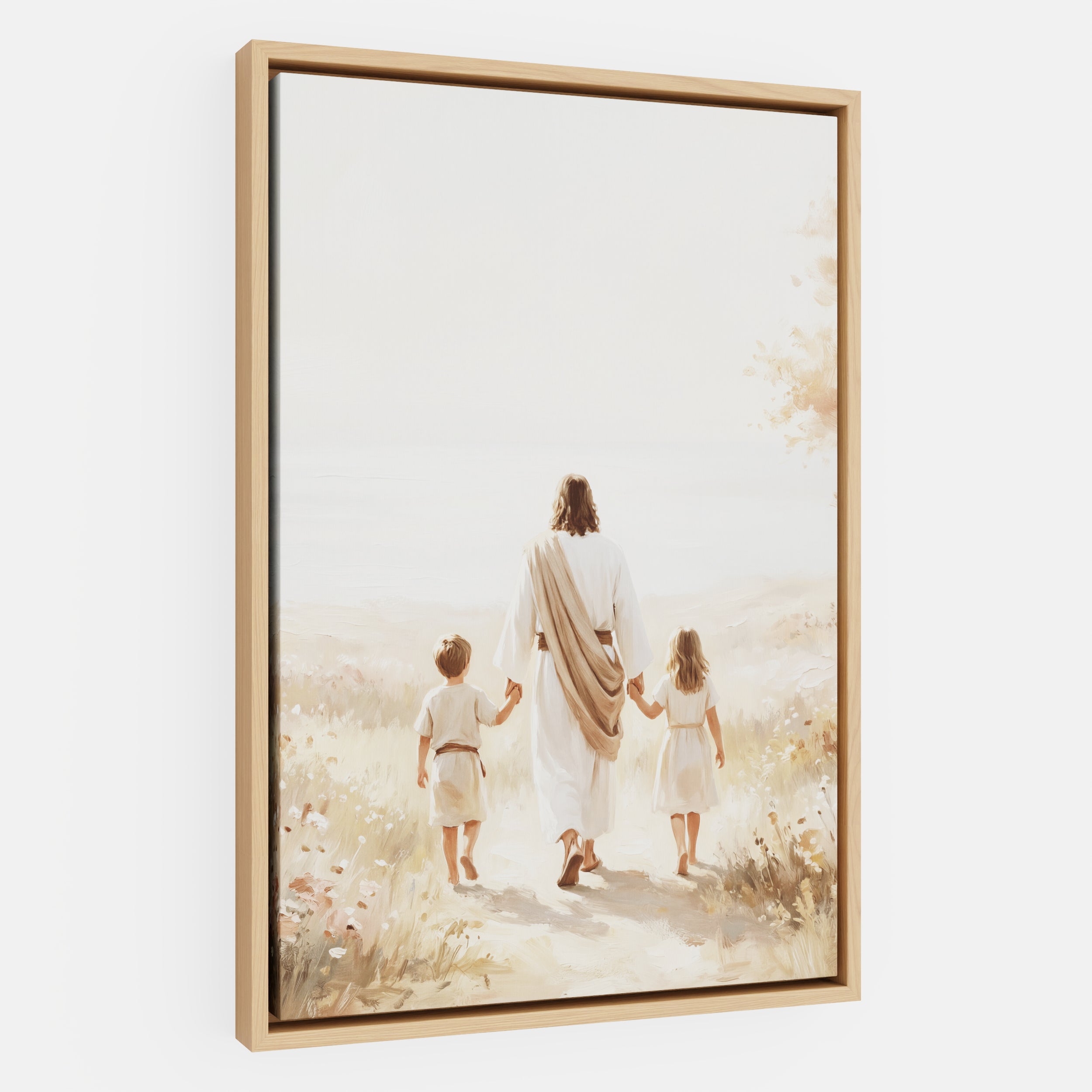 He Took Their Hands - Canvas