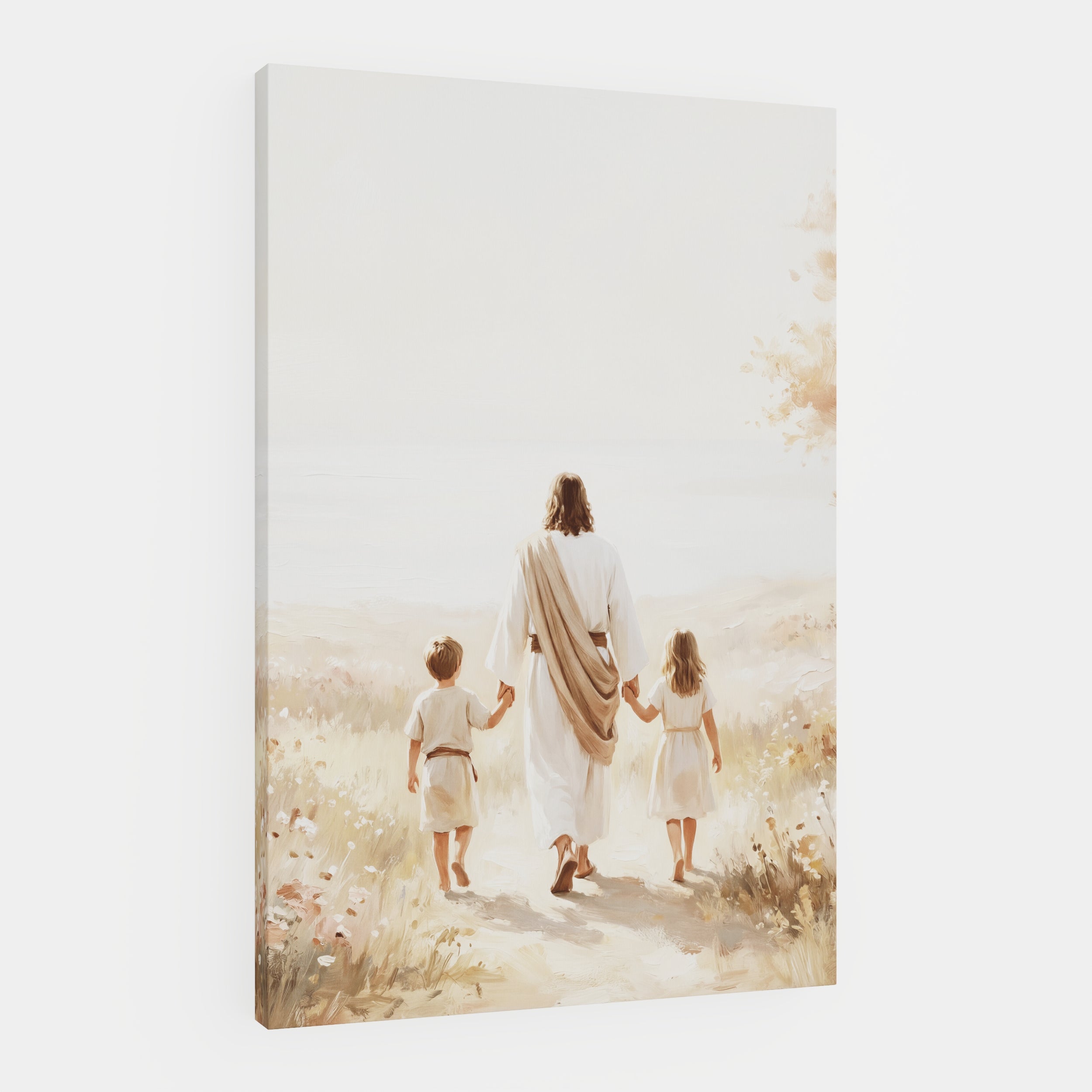 He Took Their Hands - Canvas