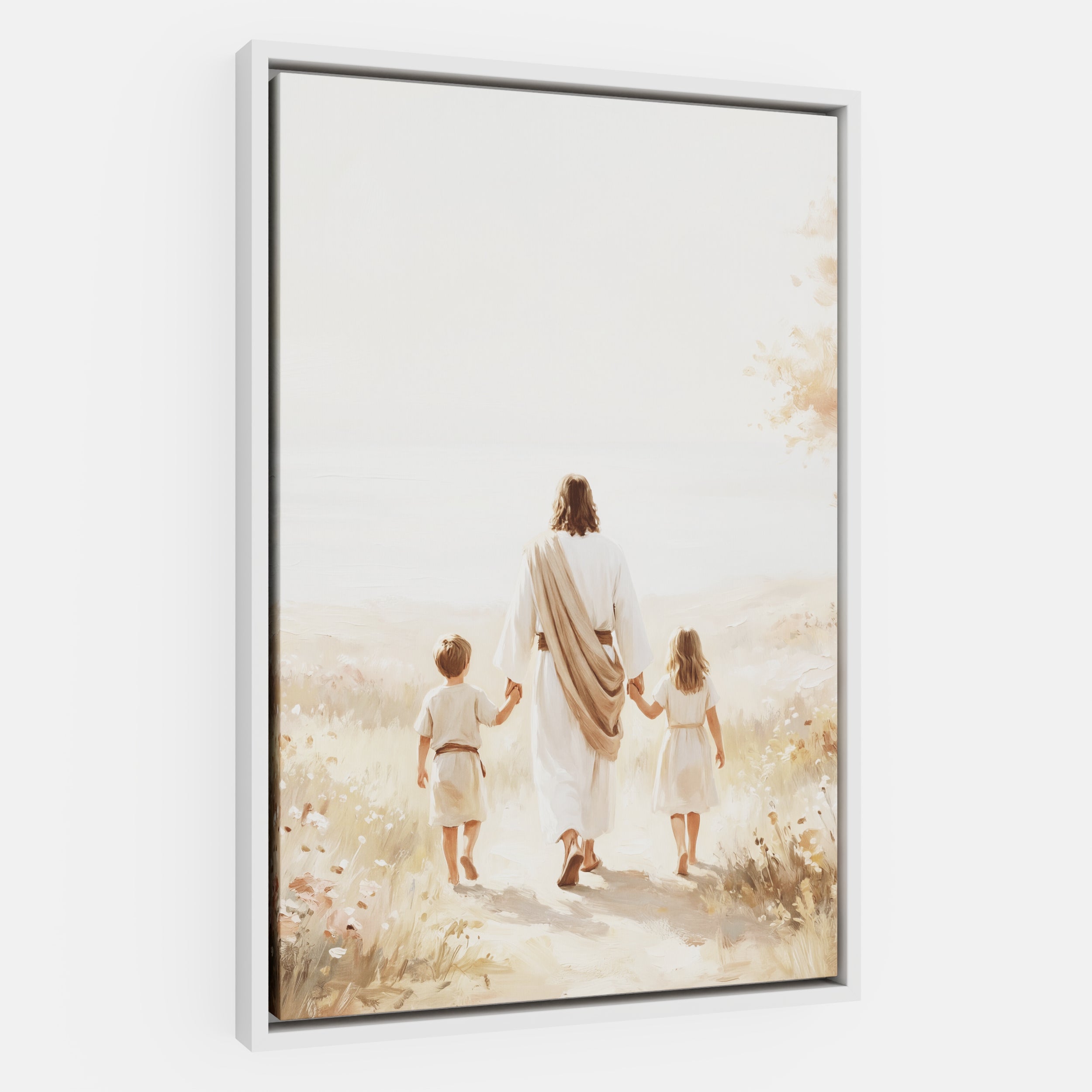 He Took Their Hands - Canvas