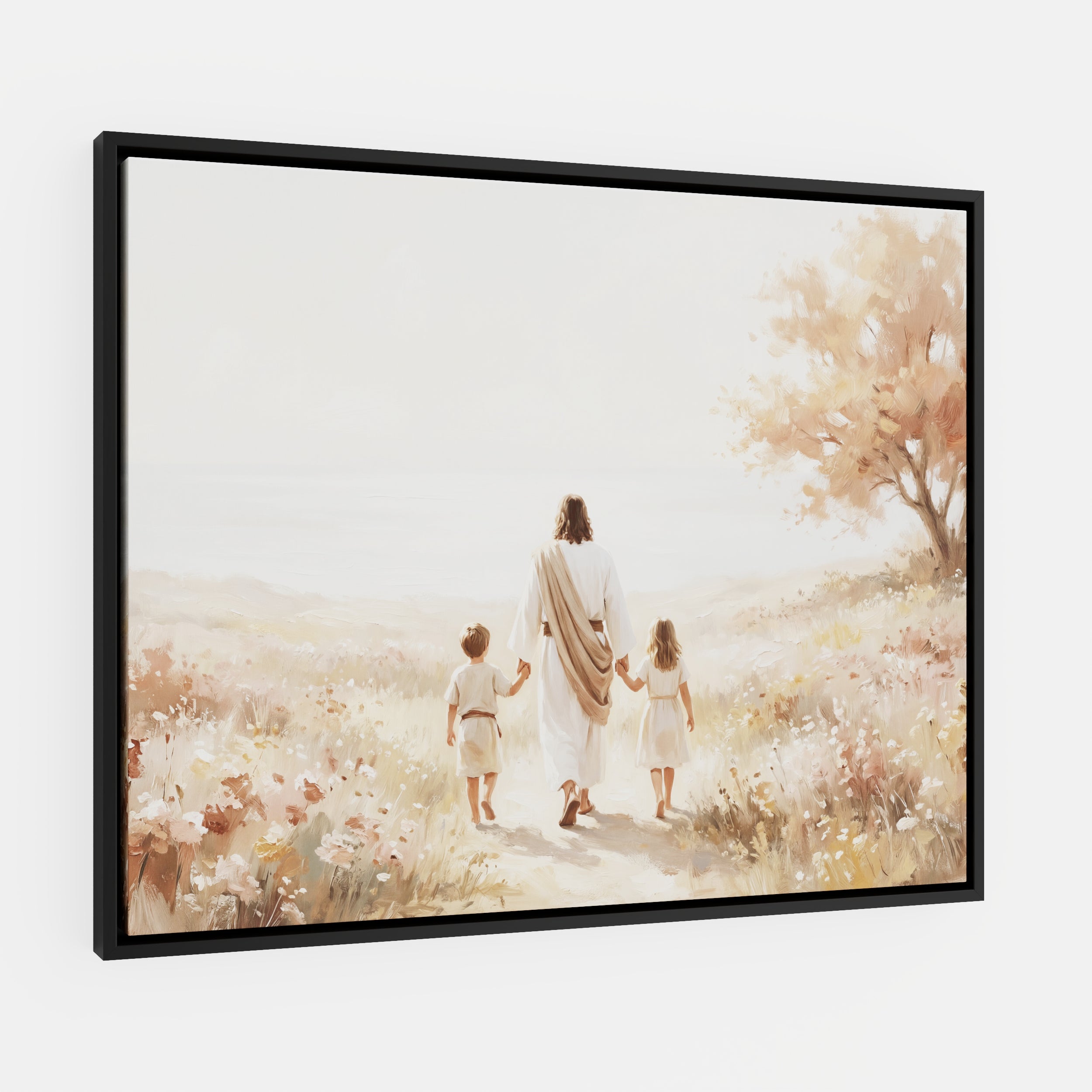 He Took Their Hands - Canvas