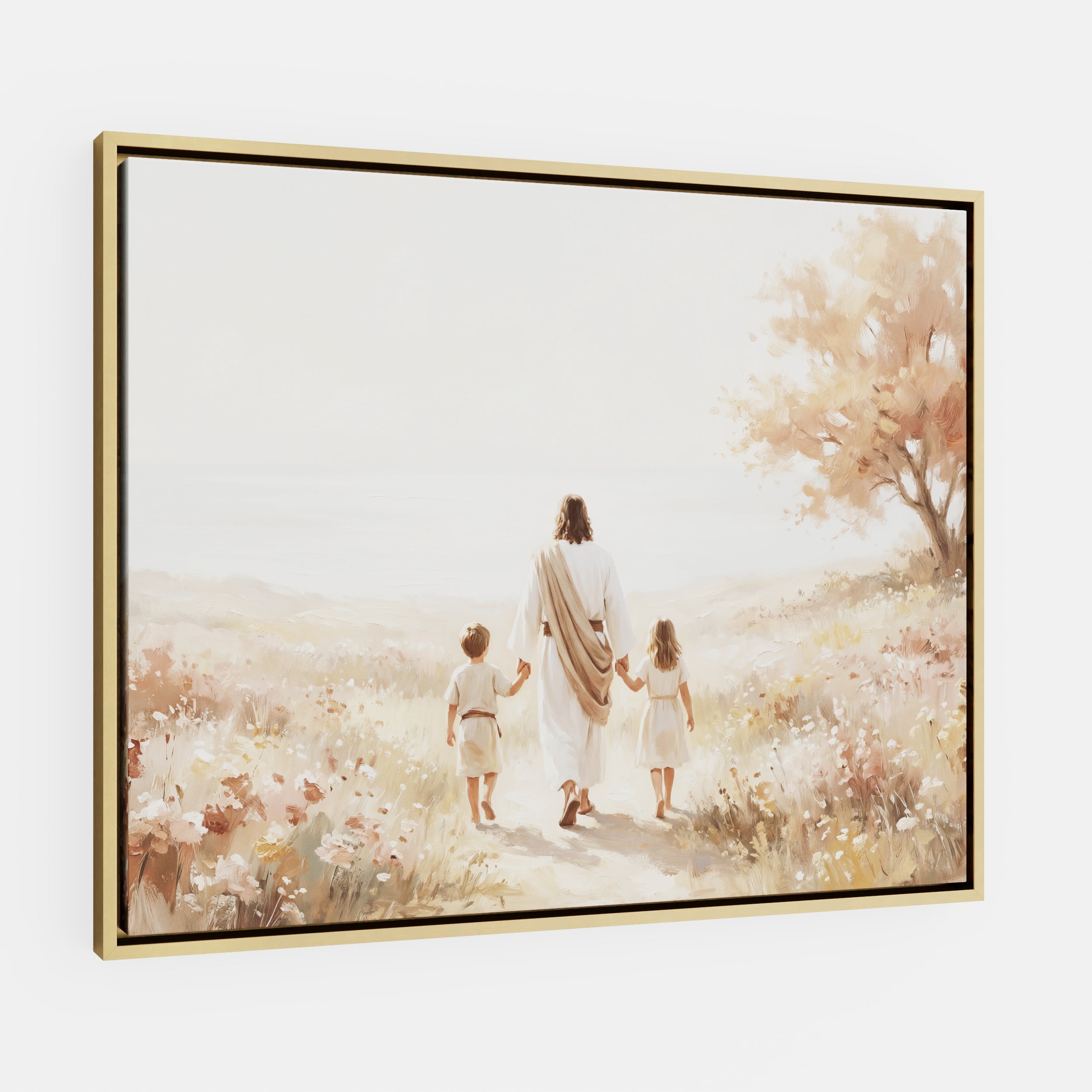 He Took Their Hands - Canvas