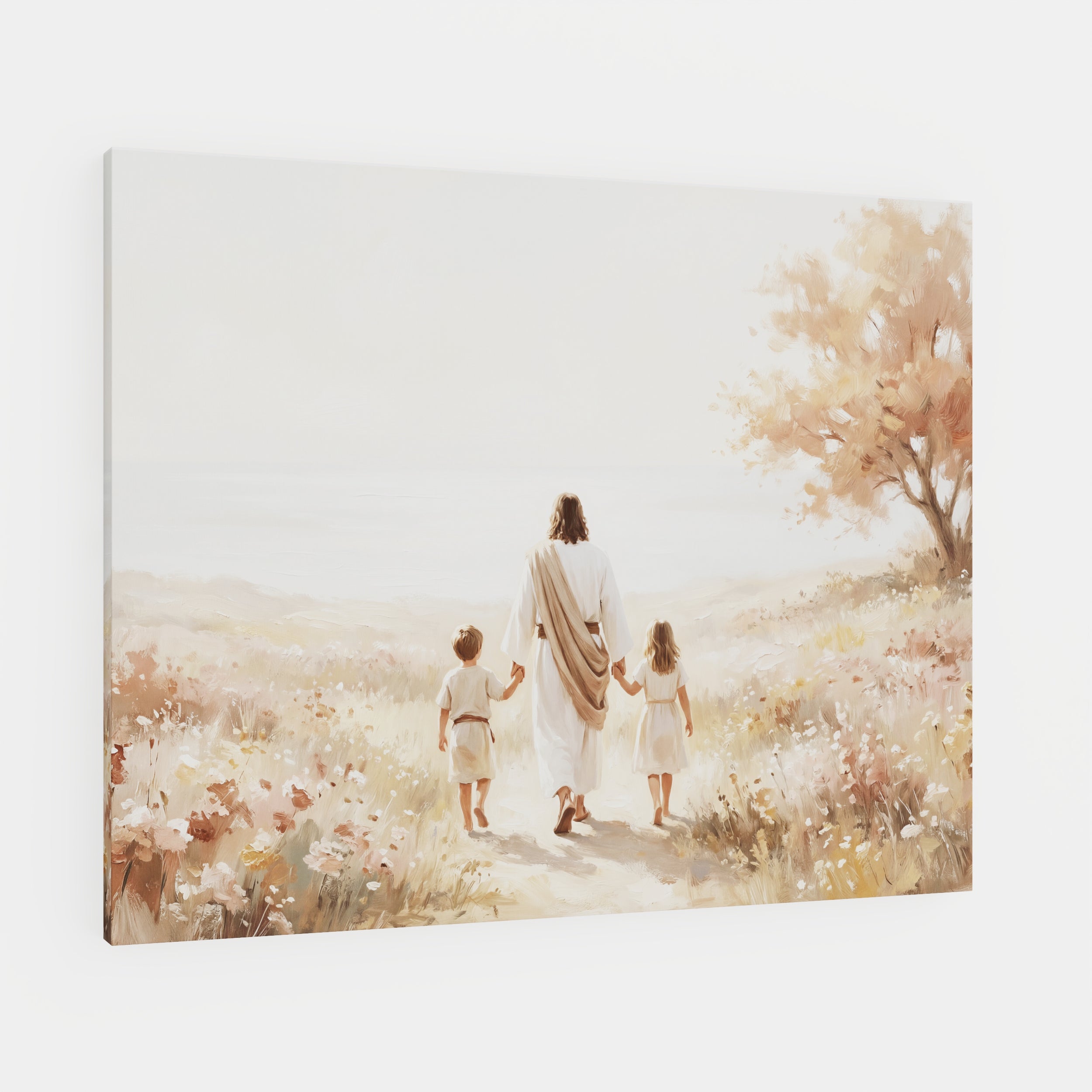 He Took Their Hands - Canvas