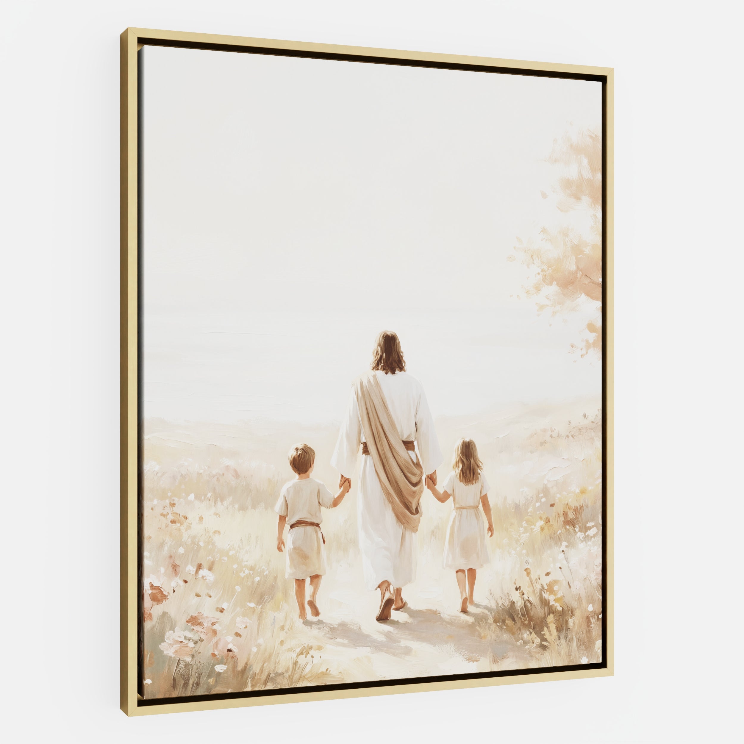 He Took Their Hands - Canvas