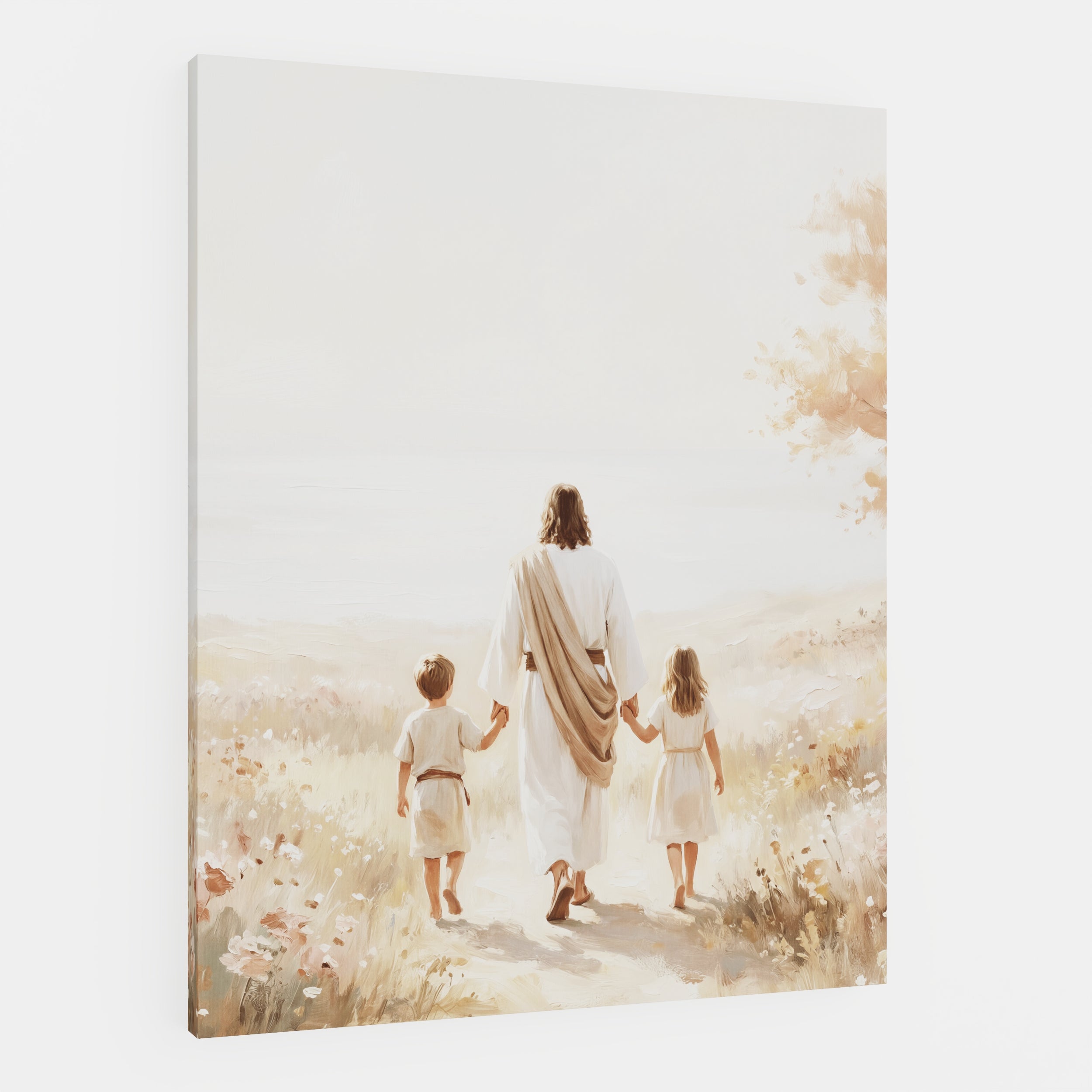 He Took Their Hands - Canvas