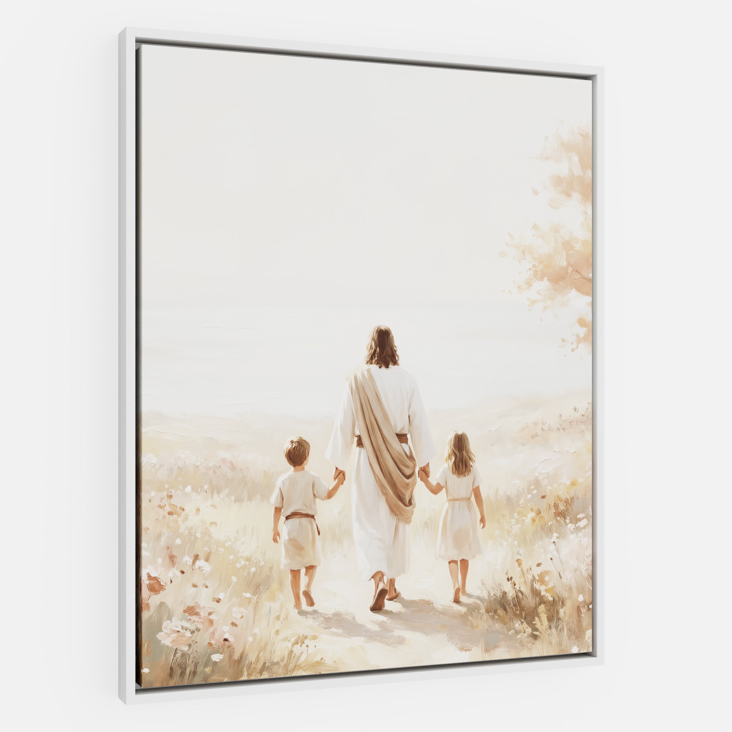 He Took Their Hands - Canvas