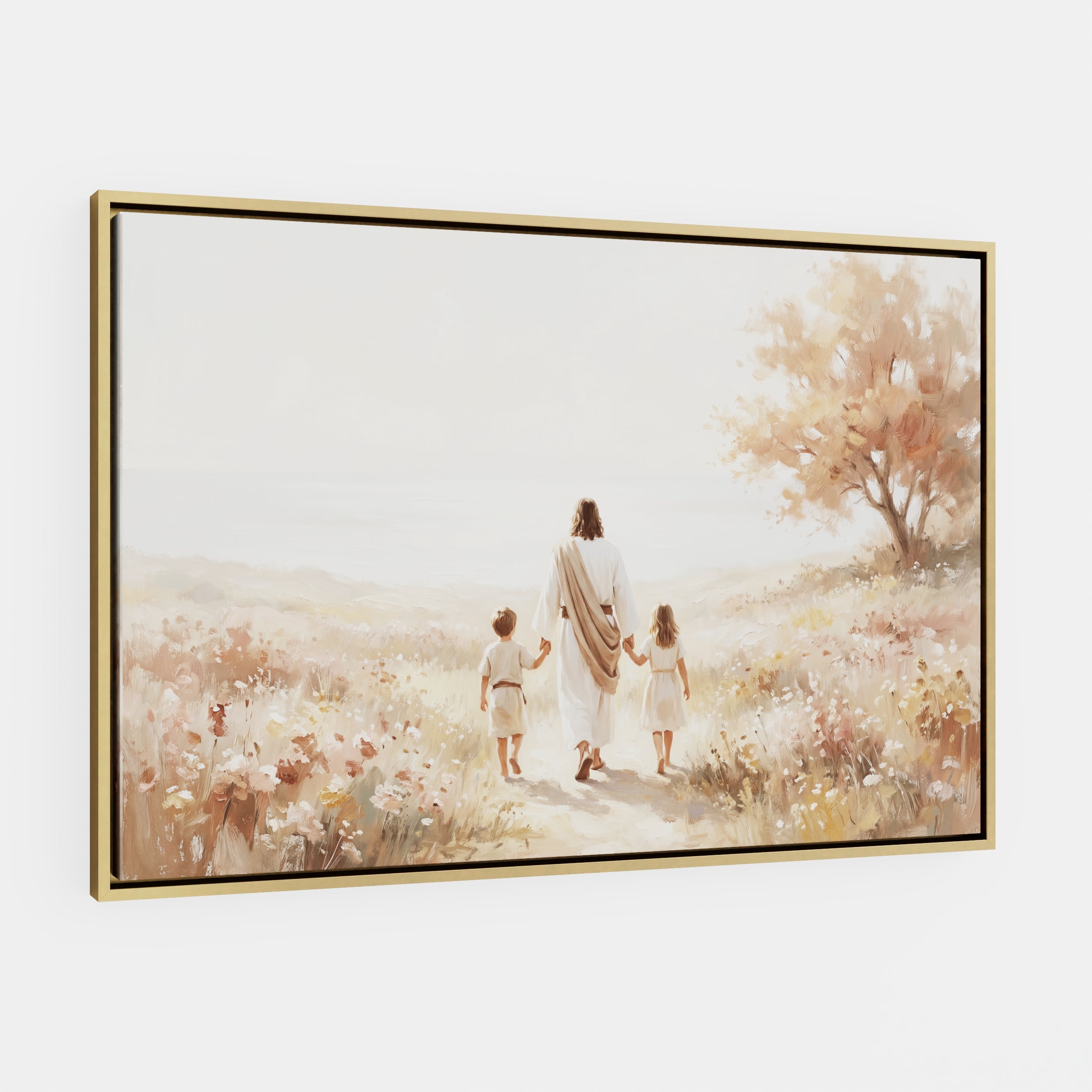 He Took Their Hands - Canvas
