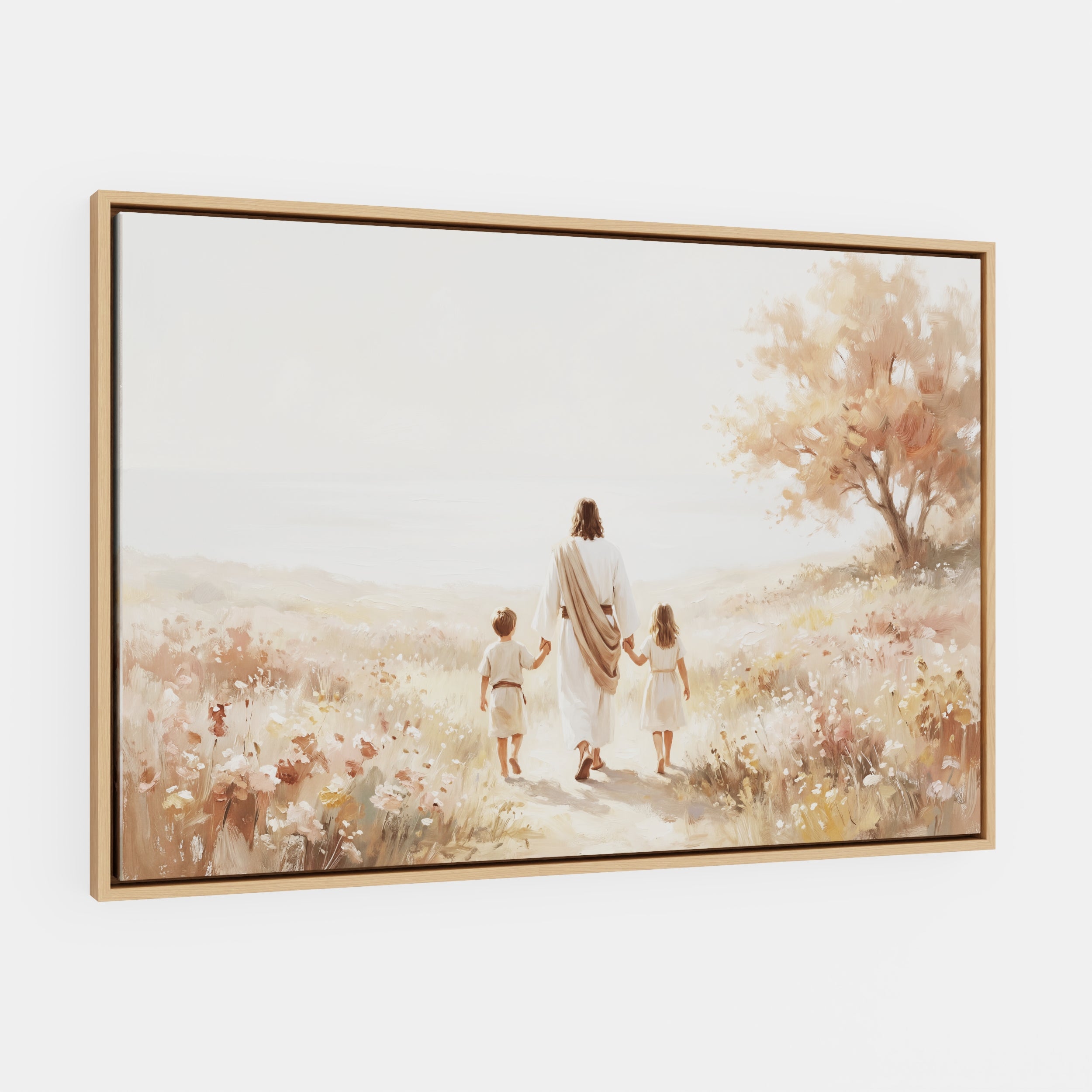 He Took Their Hands - Canvas