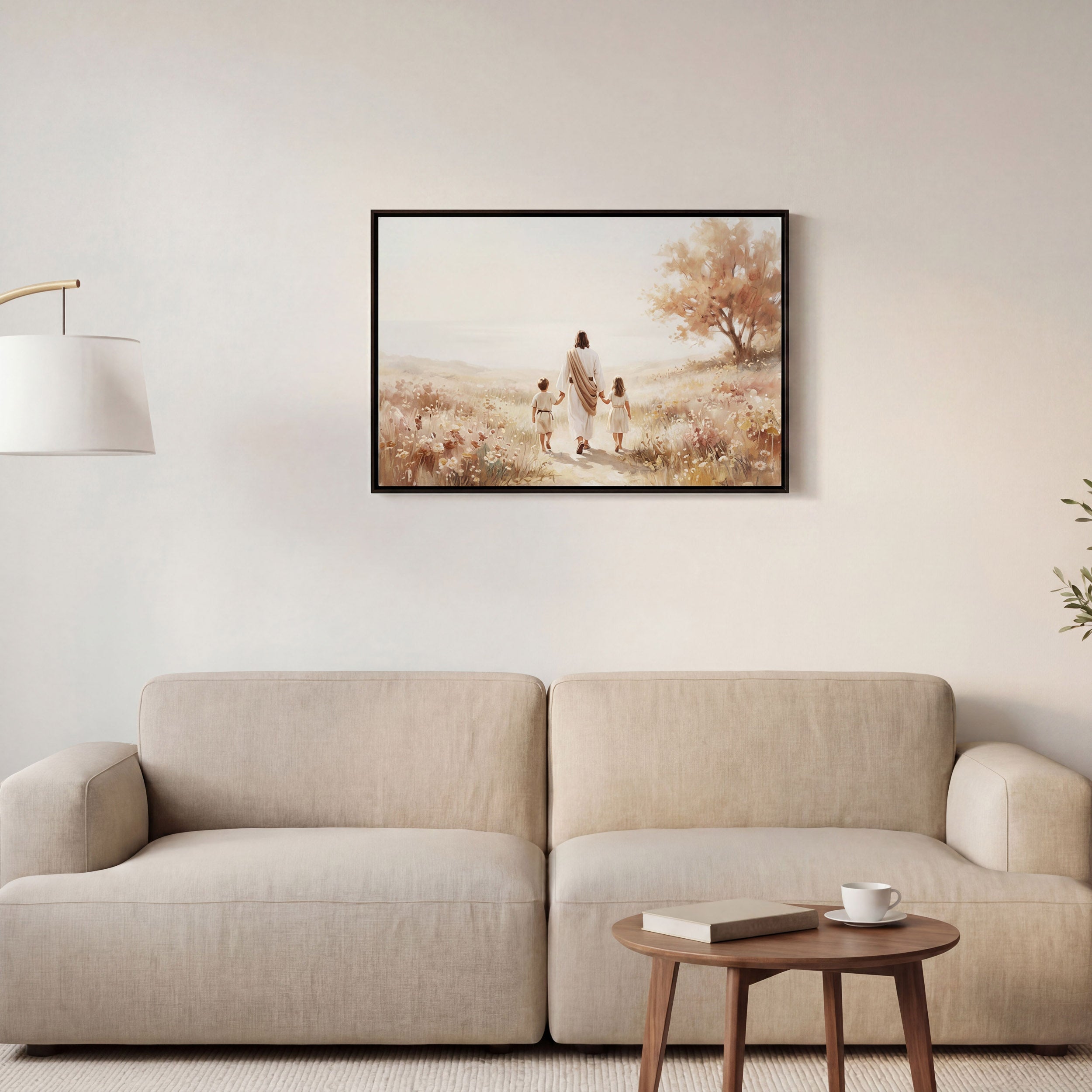 He Took Their Hands - Canvas