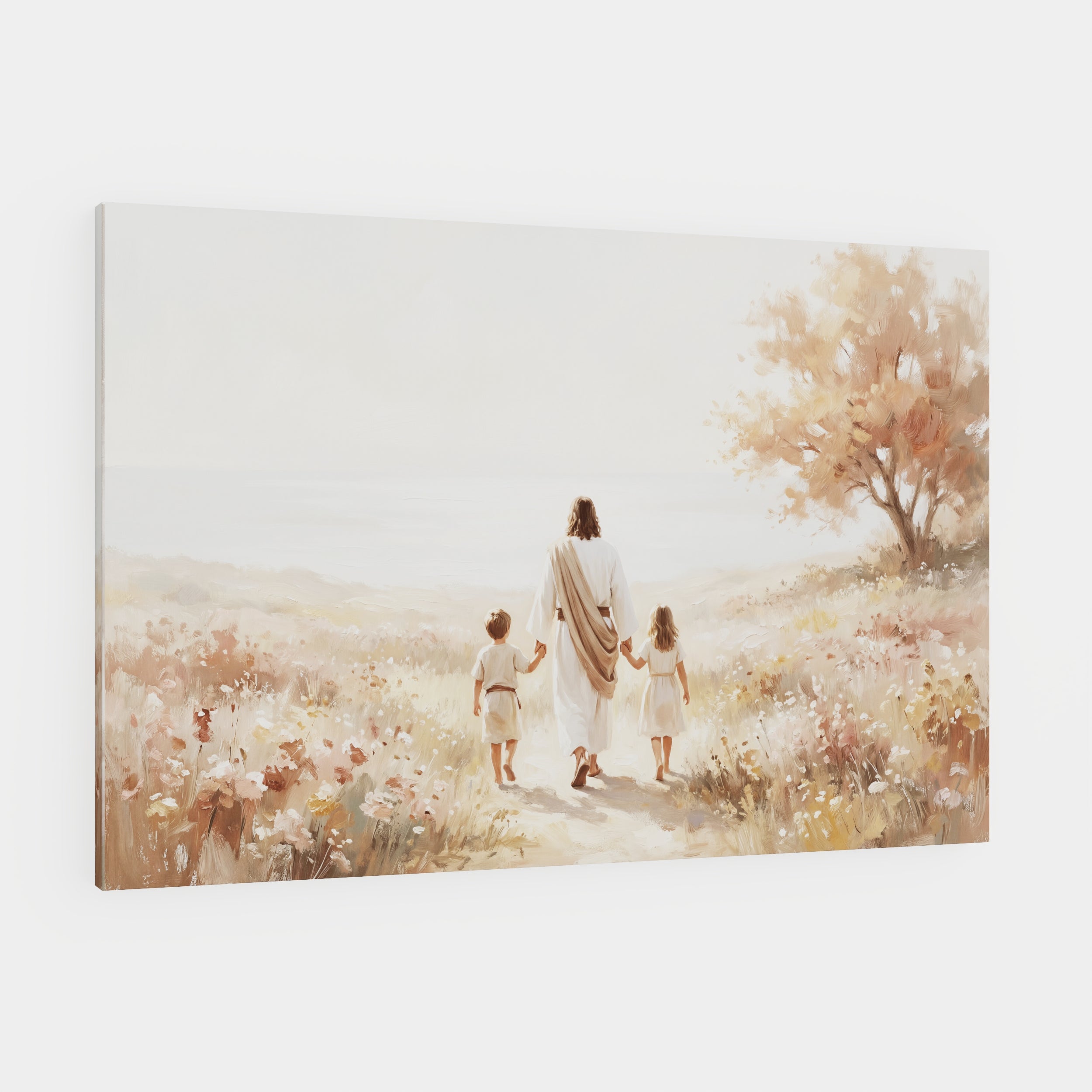 He Took Their Hands - Canvas