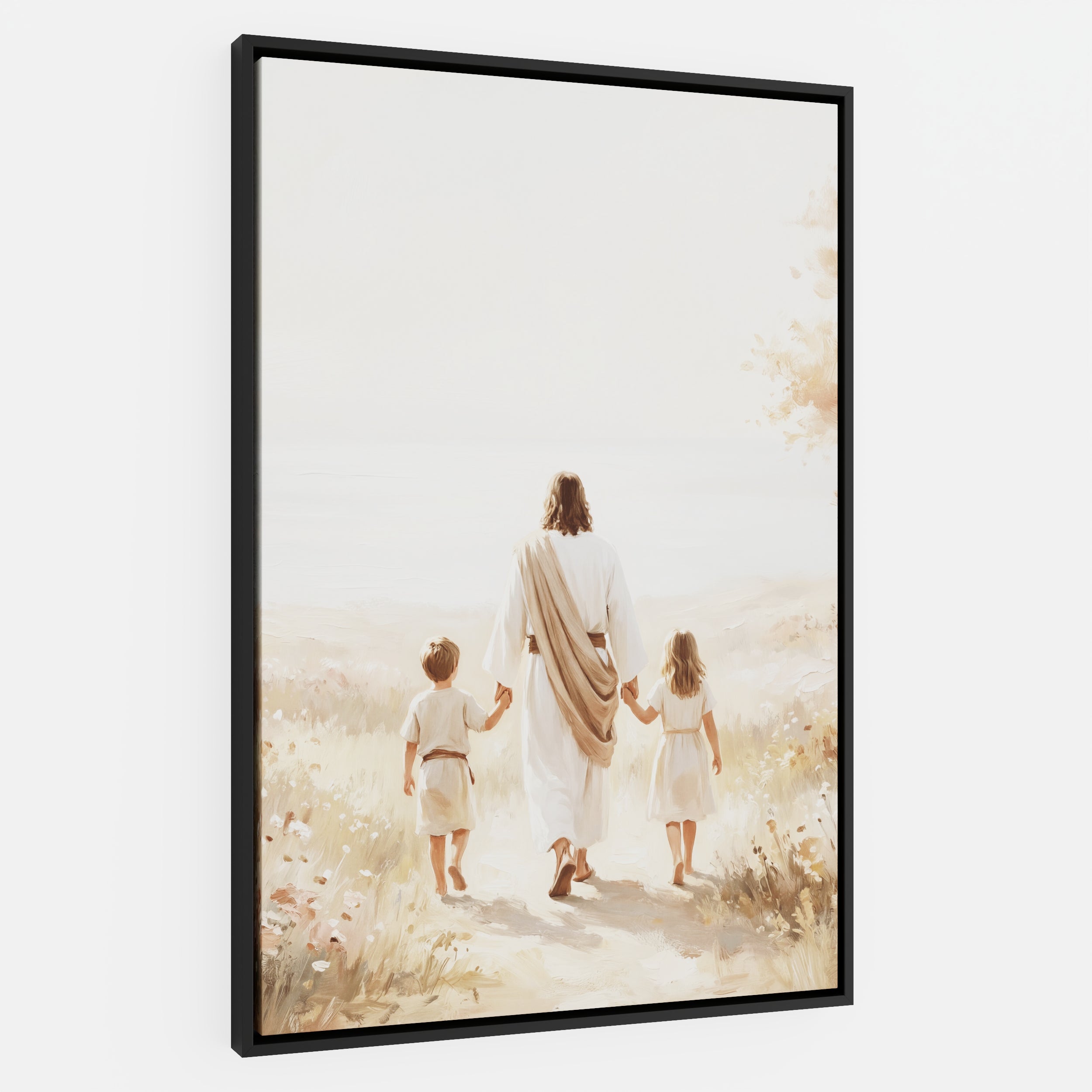 He Took Their Hands - Canvas