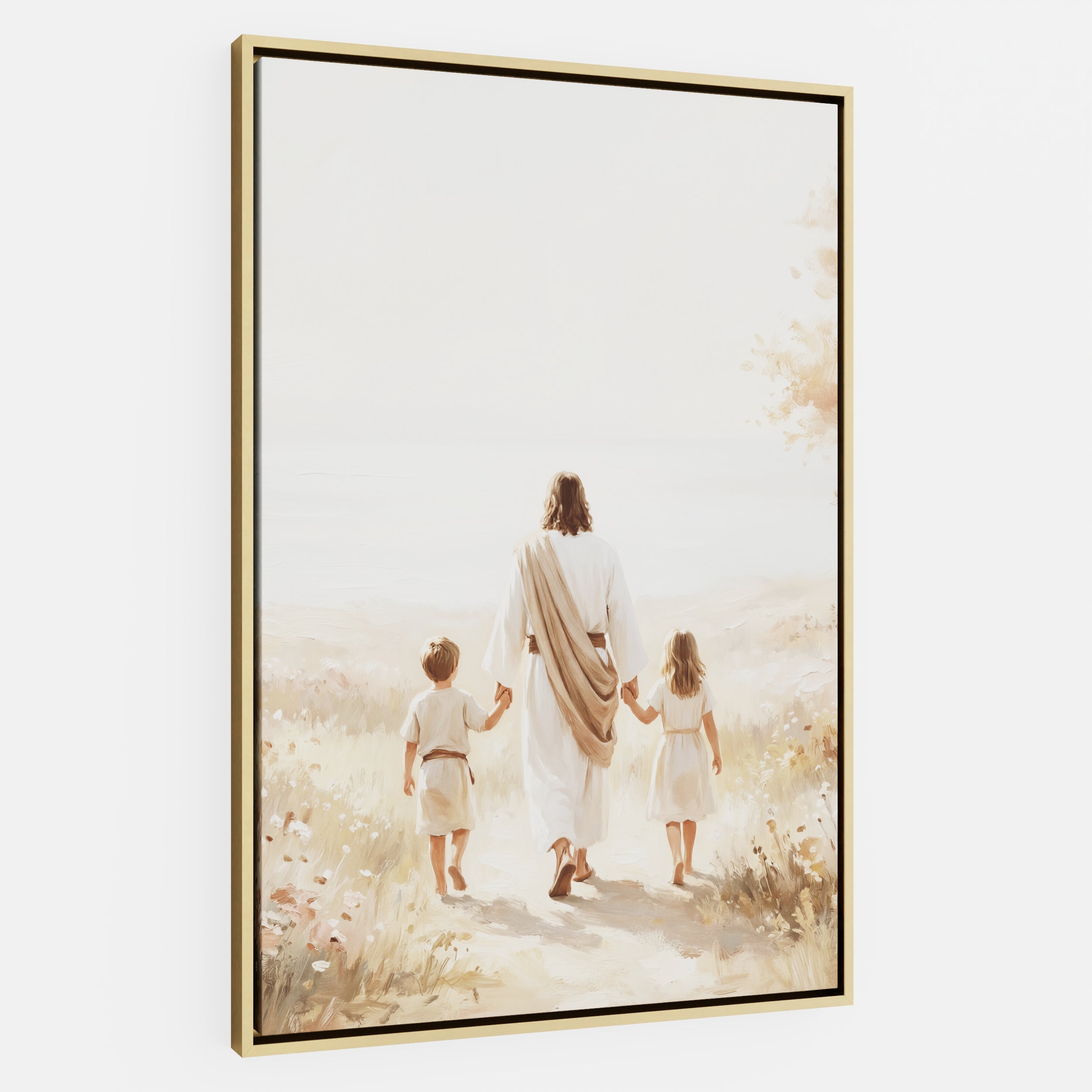 He Took Their Hands - Canvas