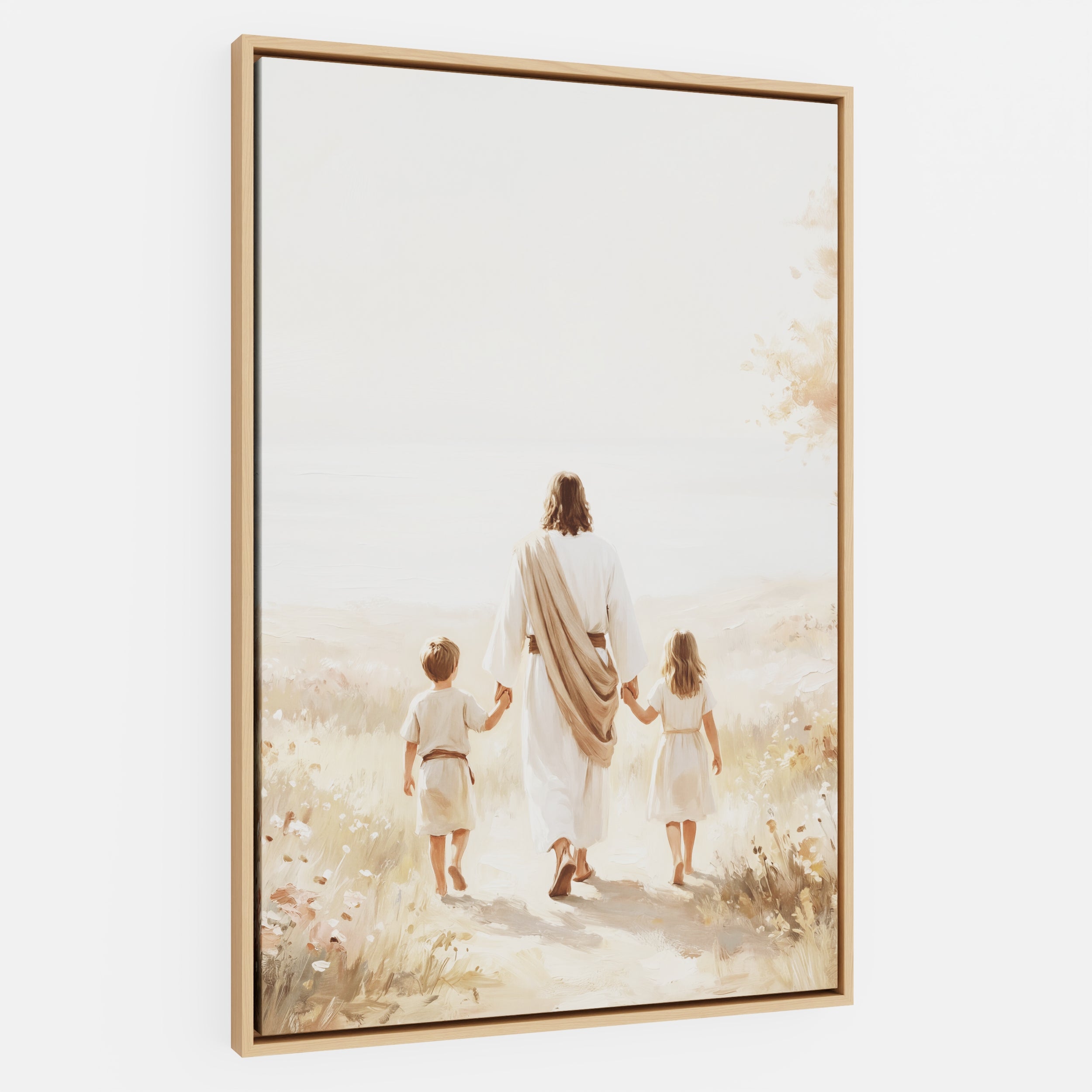 He Took Their Hands - Canvas