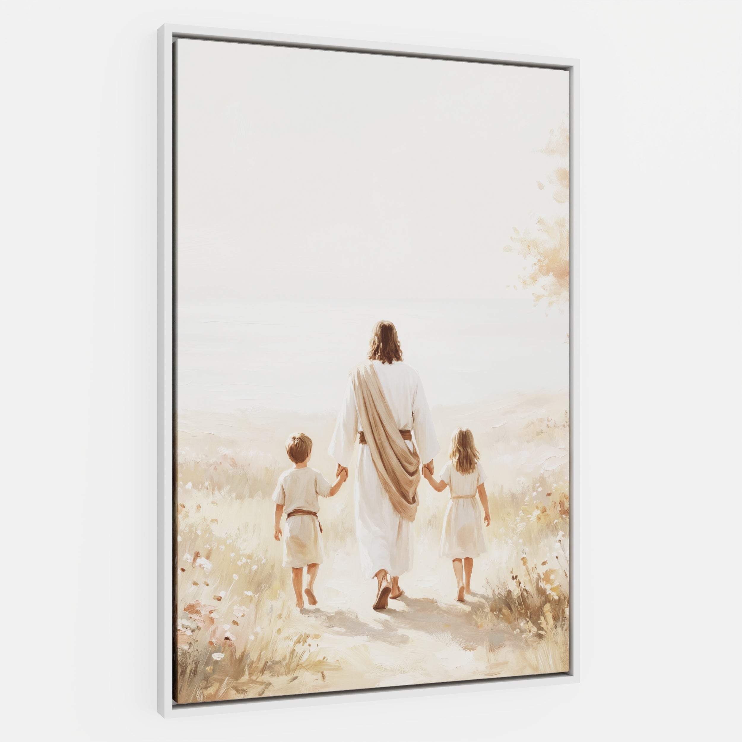 He Took Their Hands - Canvas