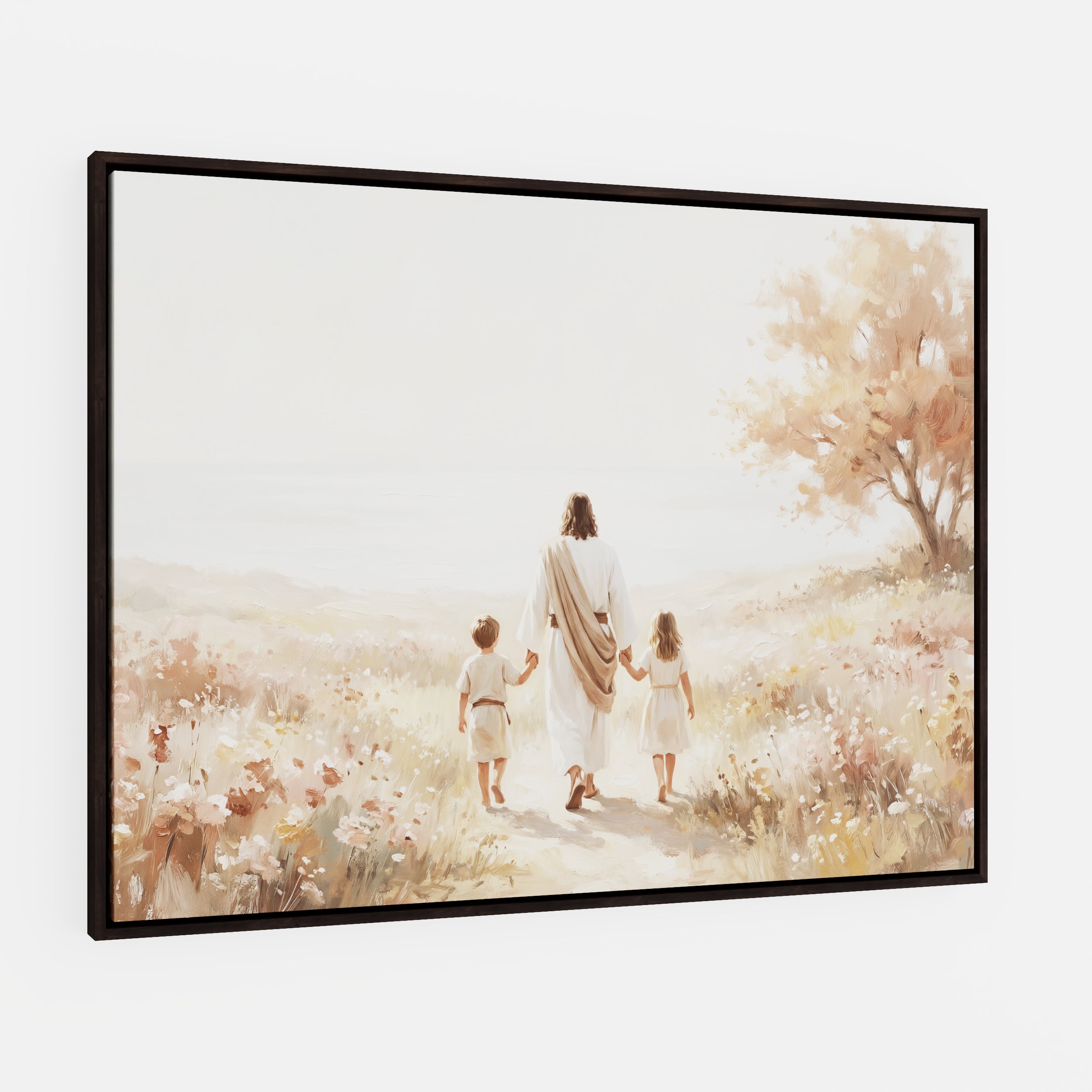 He Took Their Hands - Canvas