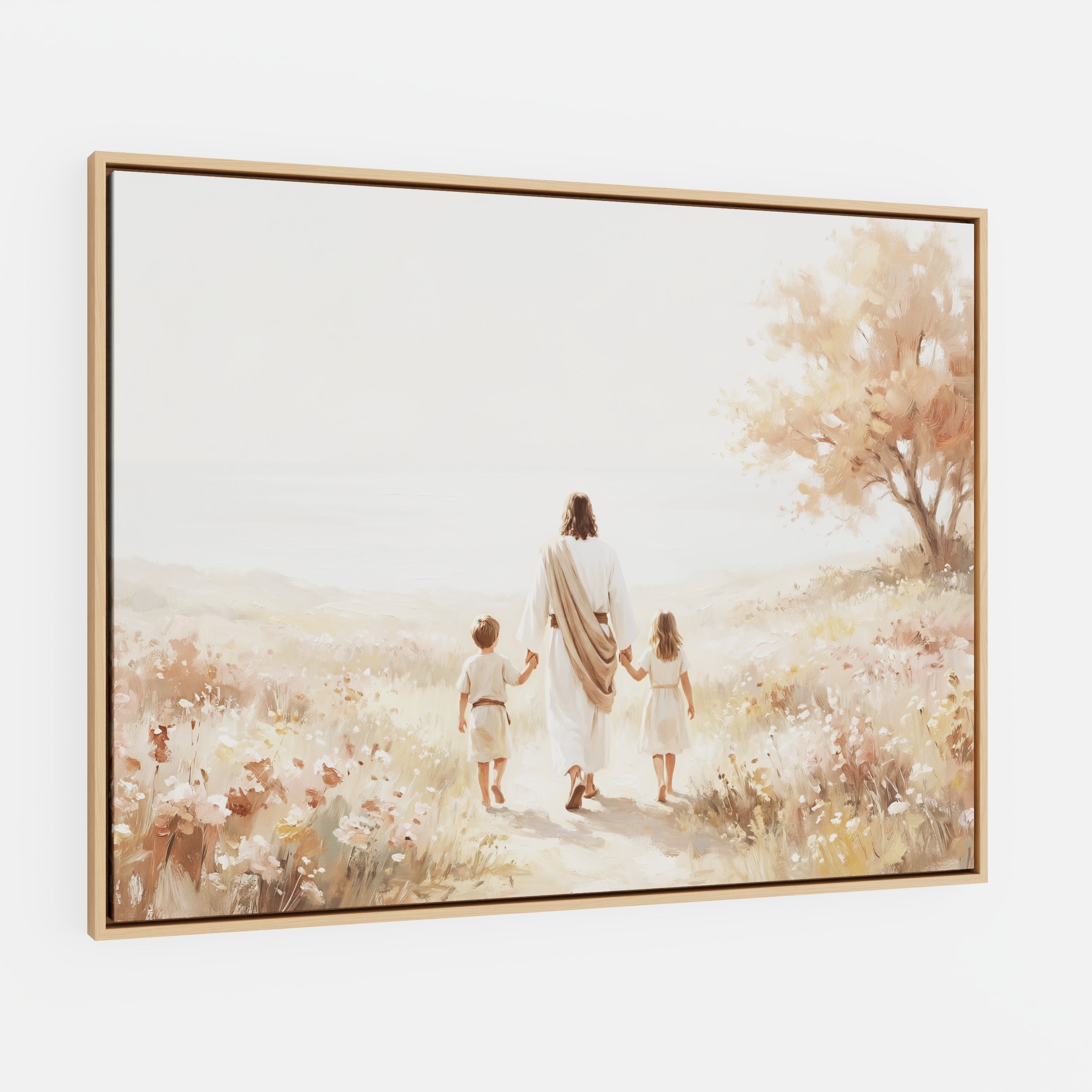 He Took Their Hands - Canvas