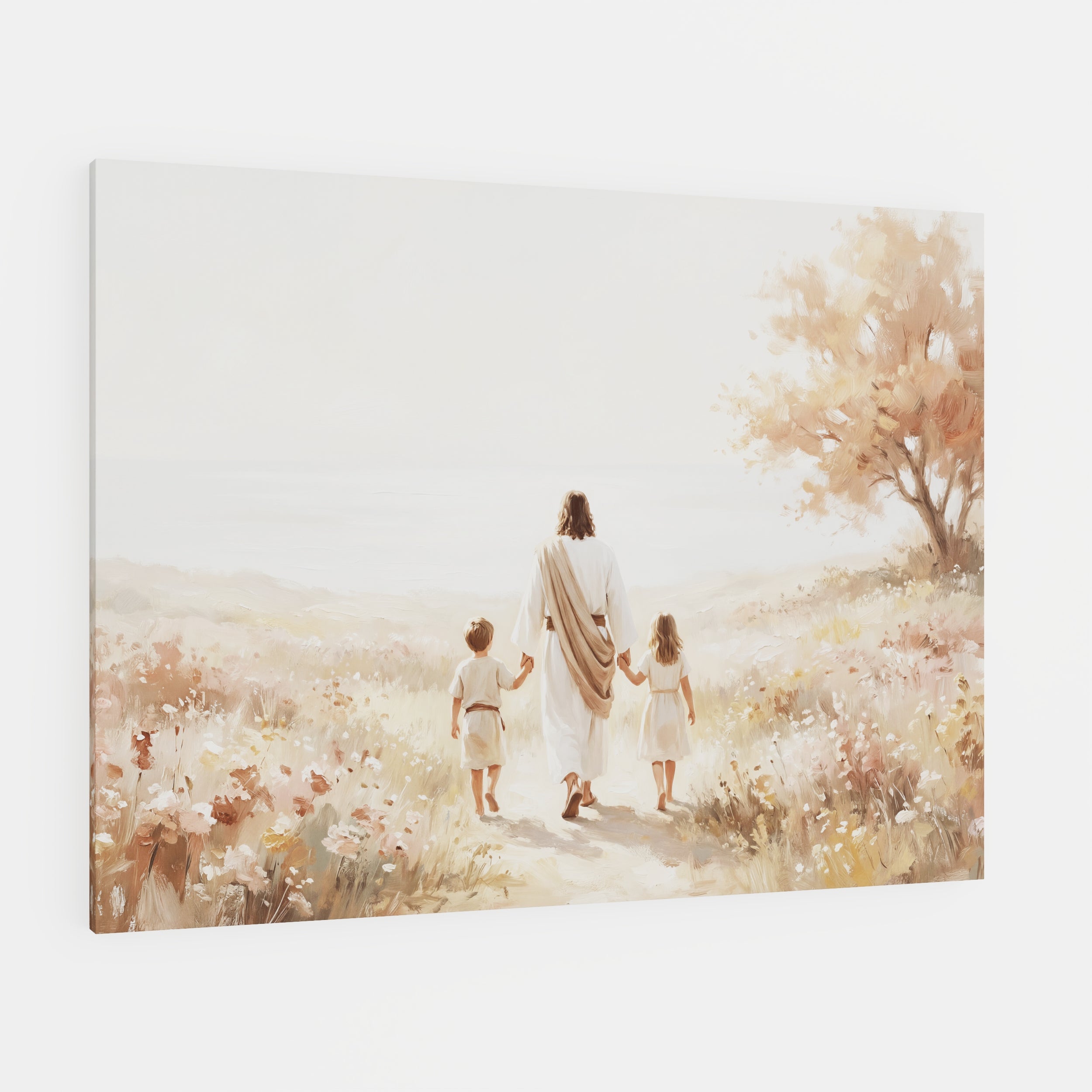 He Took Their Hands - Canvas