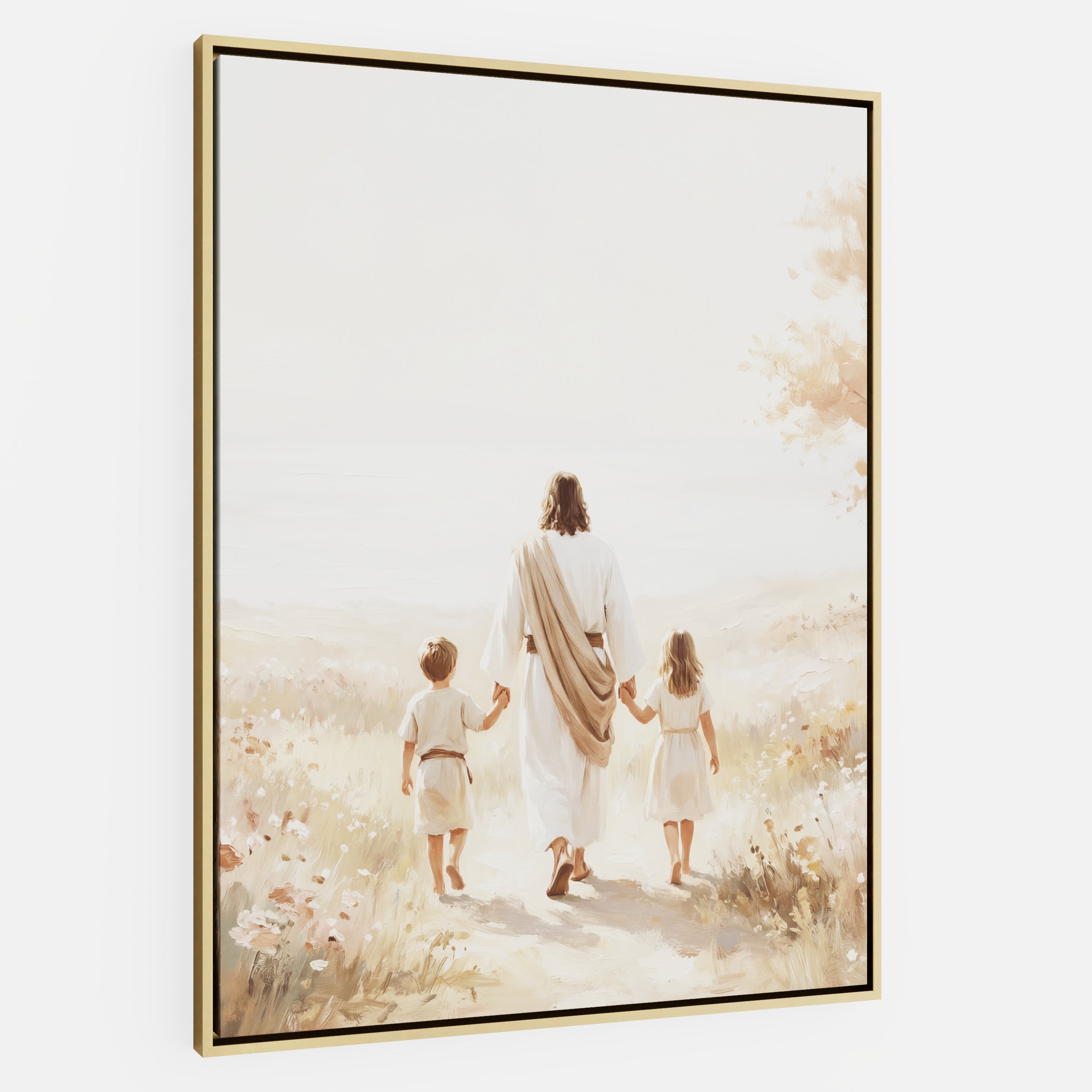 He Took Their Hands - Canvas