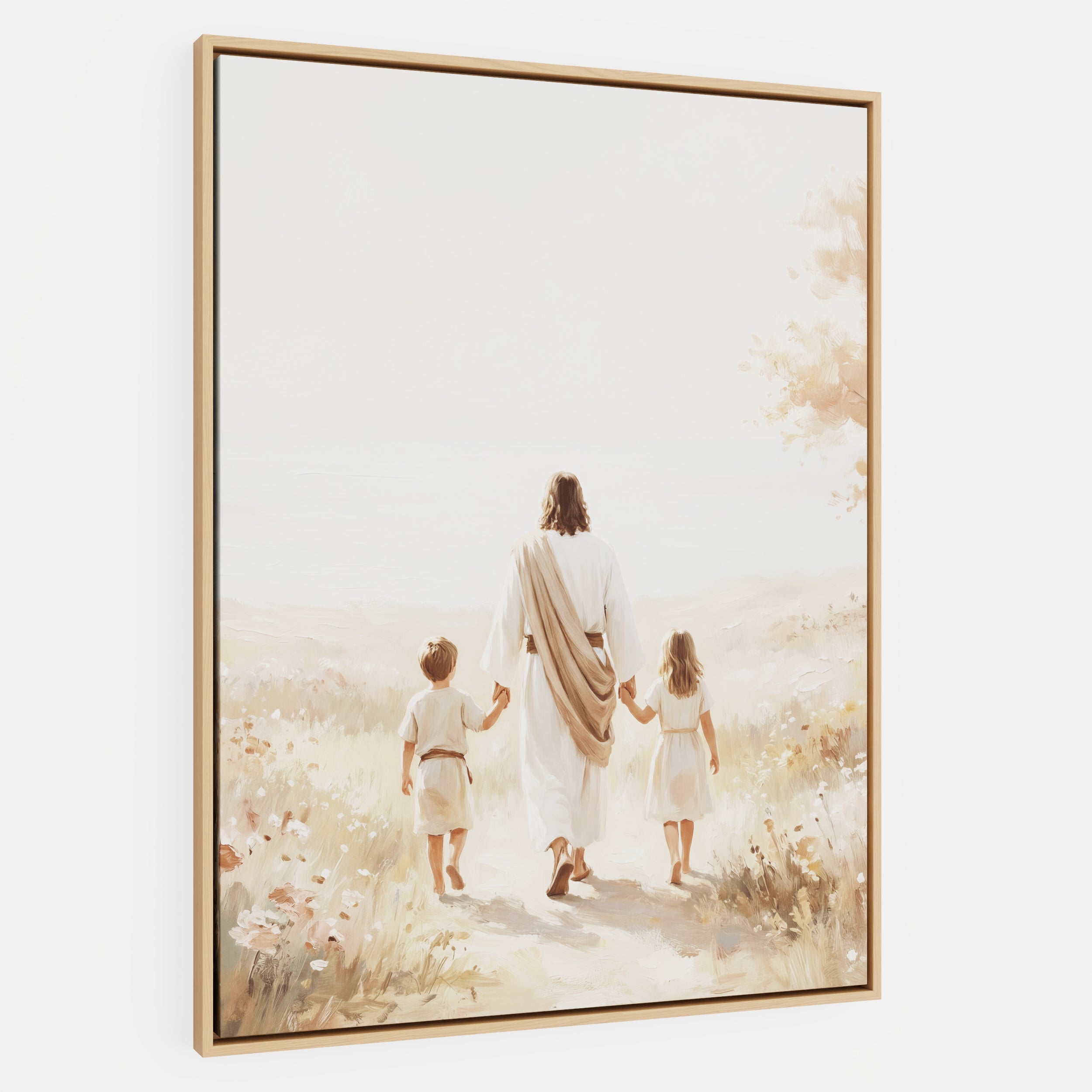 He Took Their Hands - Canvas
