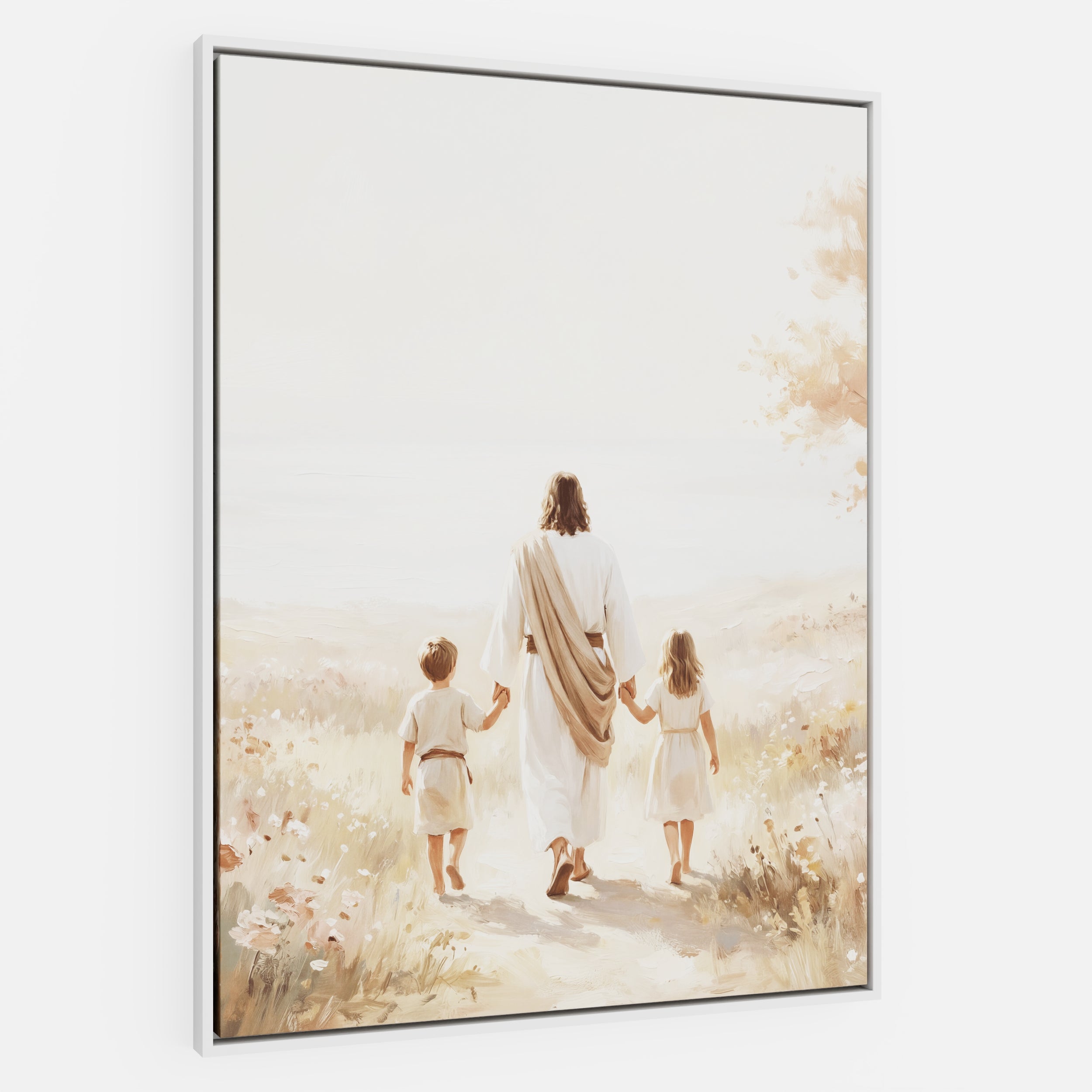 He Took Their Hands - Canvas