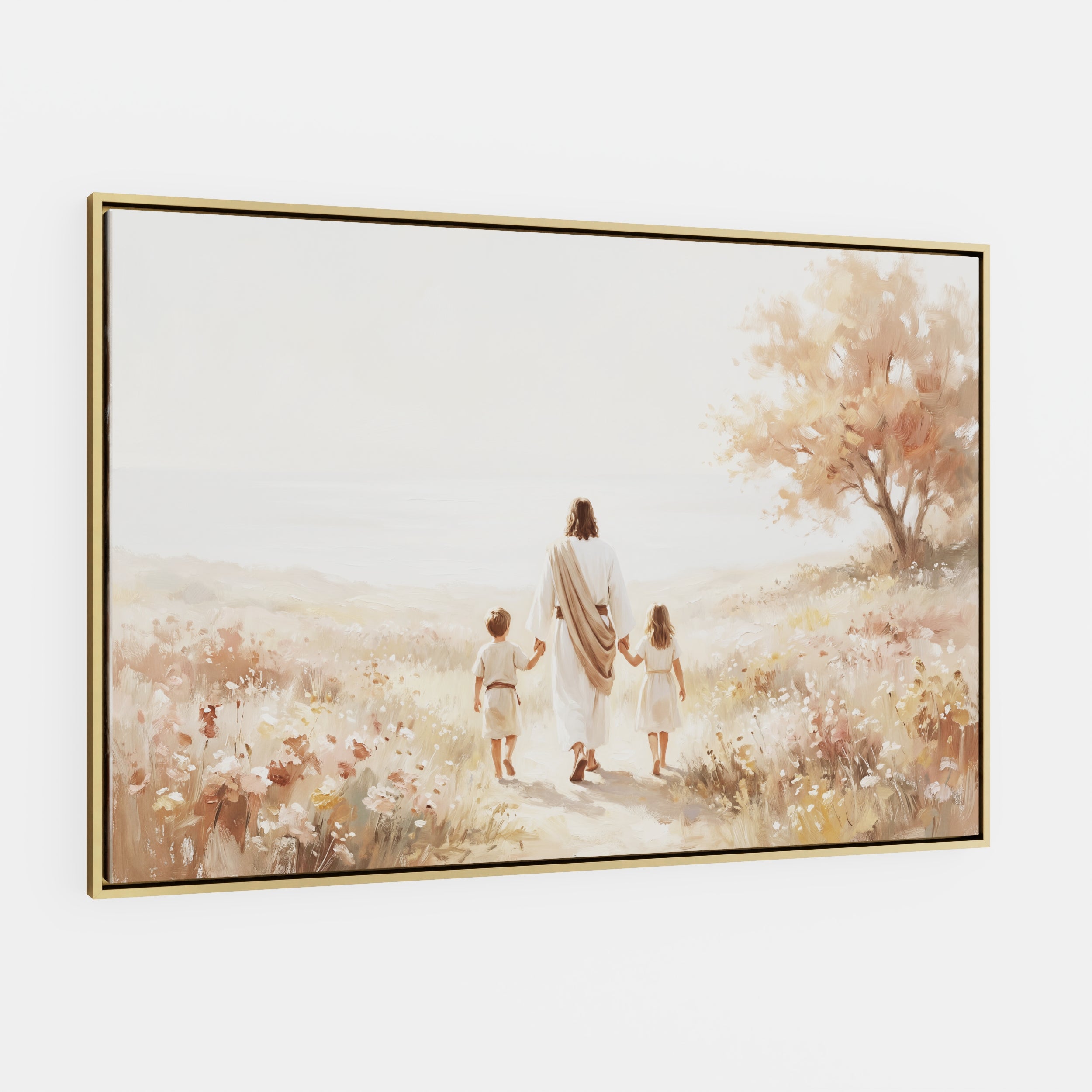 He Took Their Hands - Canvas