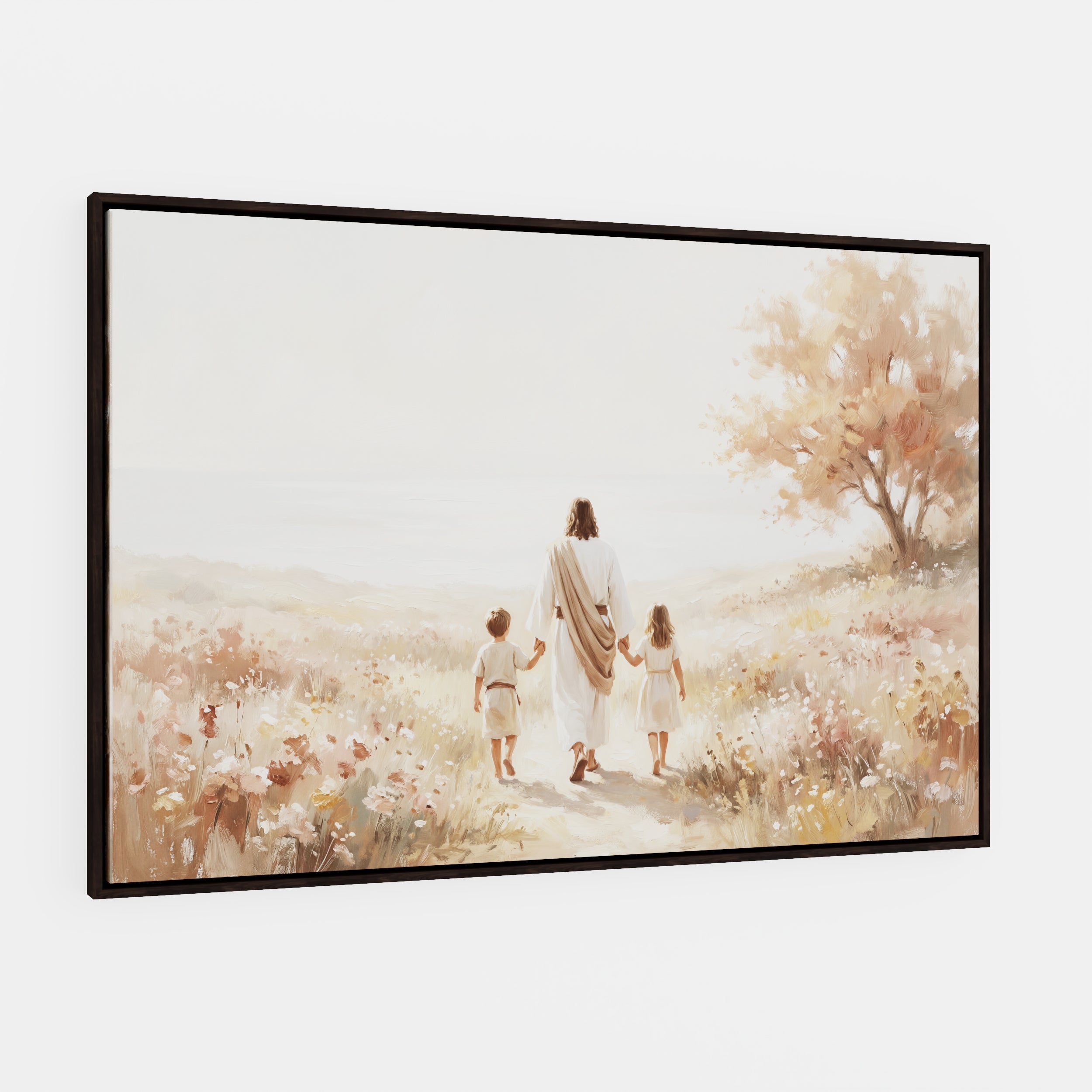 He Took Their Hands - Canvas