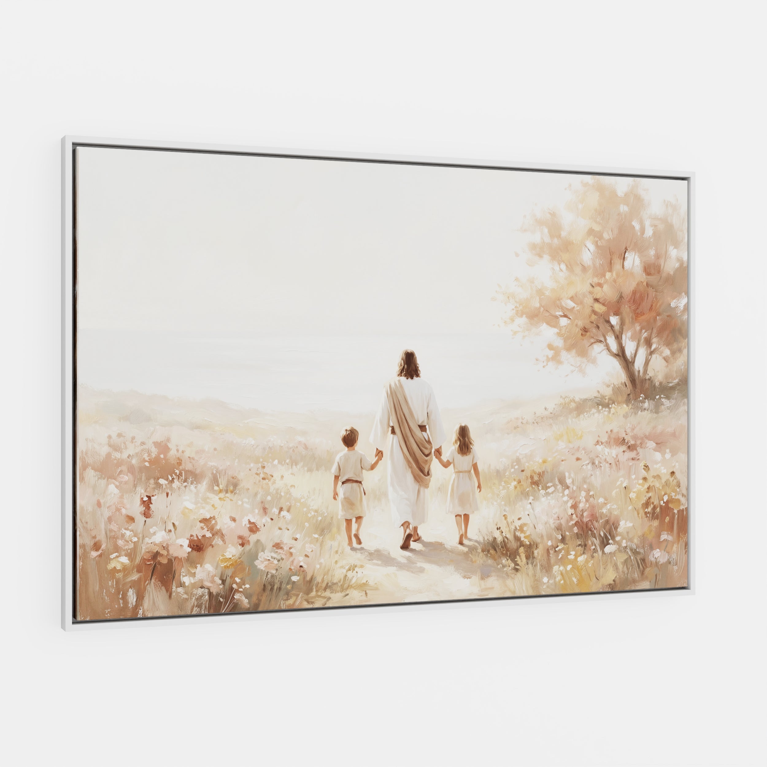 He Took Their Hands - Canvas