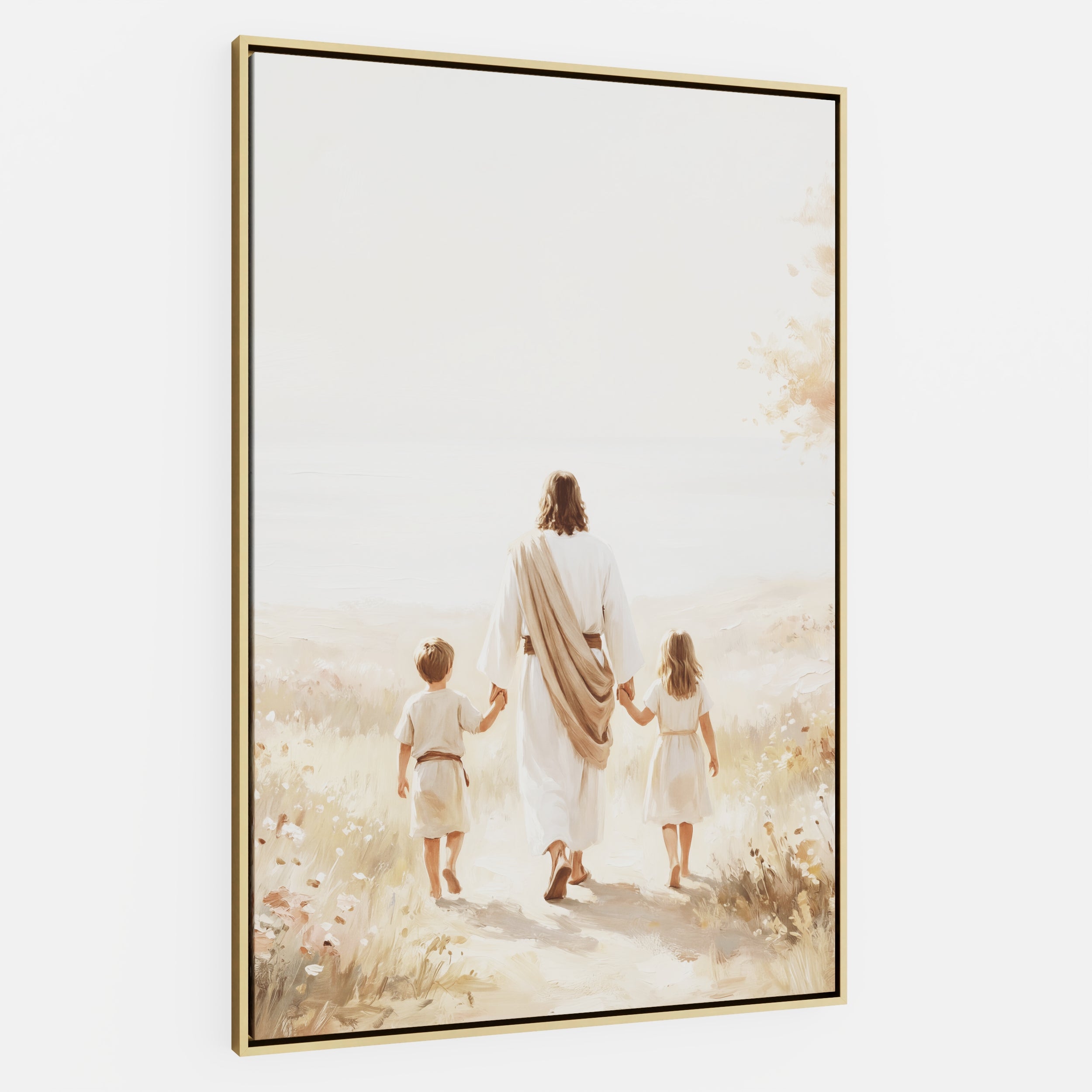 He Took Their Hands - Canvas