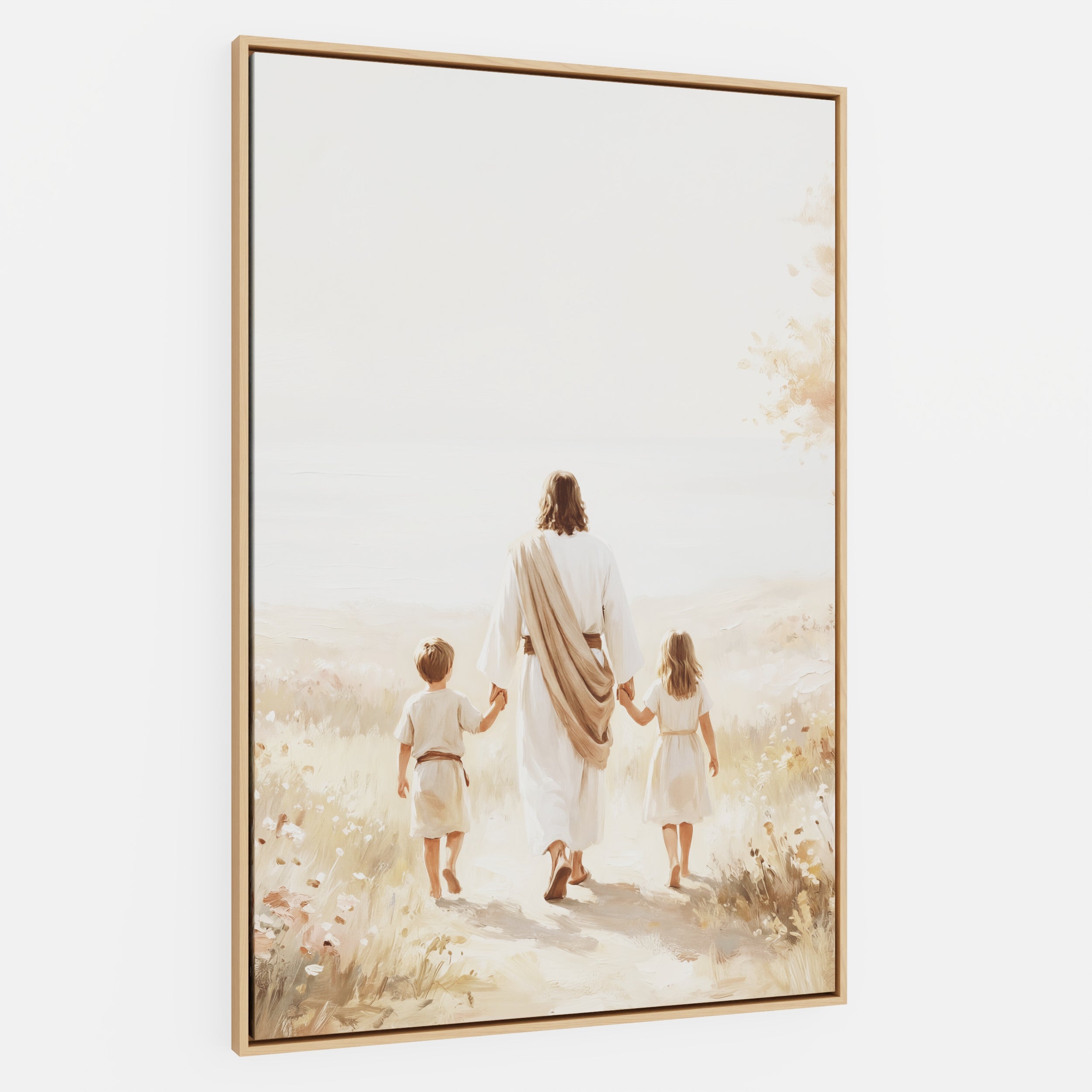 He Took Their Hands - Canvas