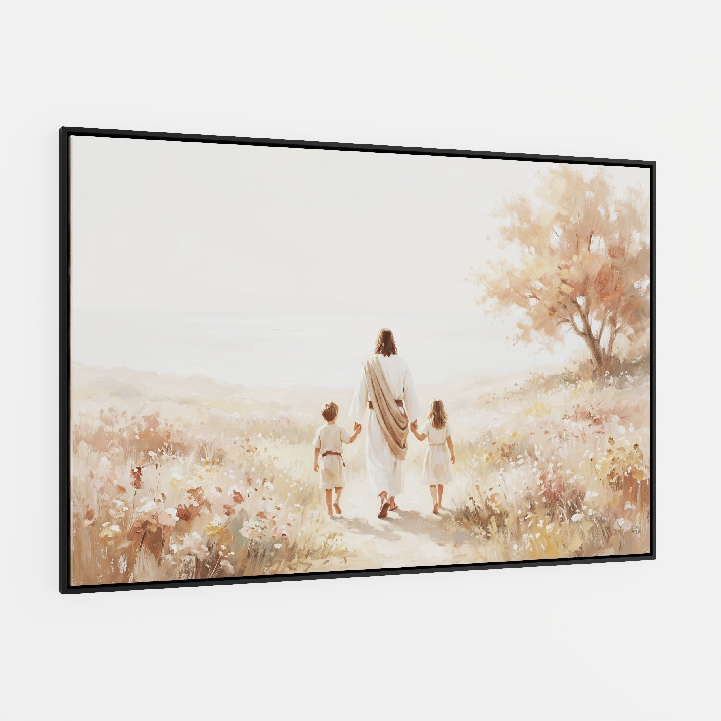 He Took Their Hands - Canvas
