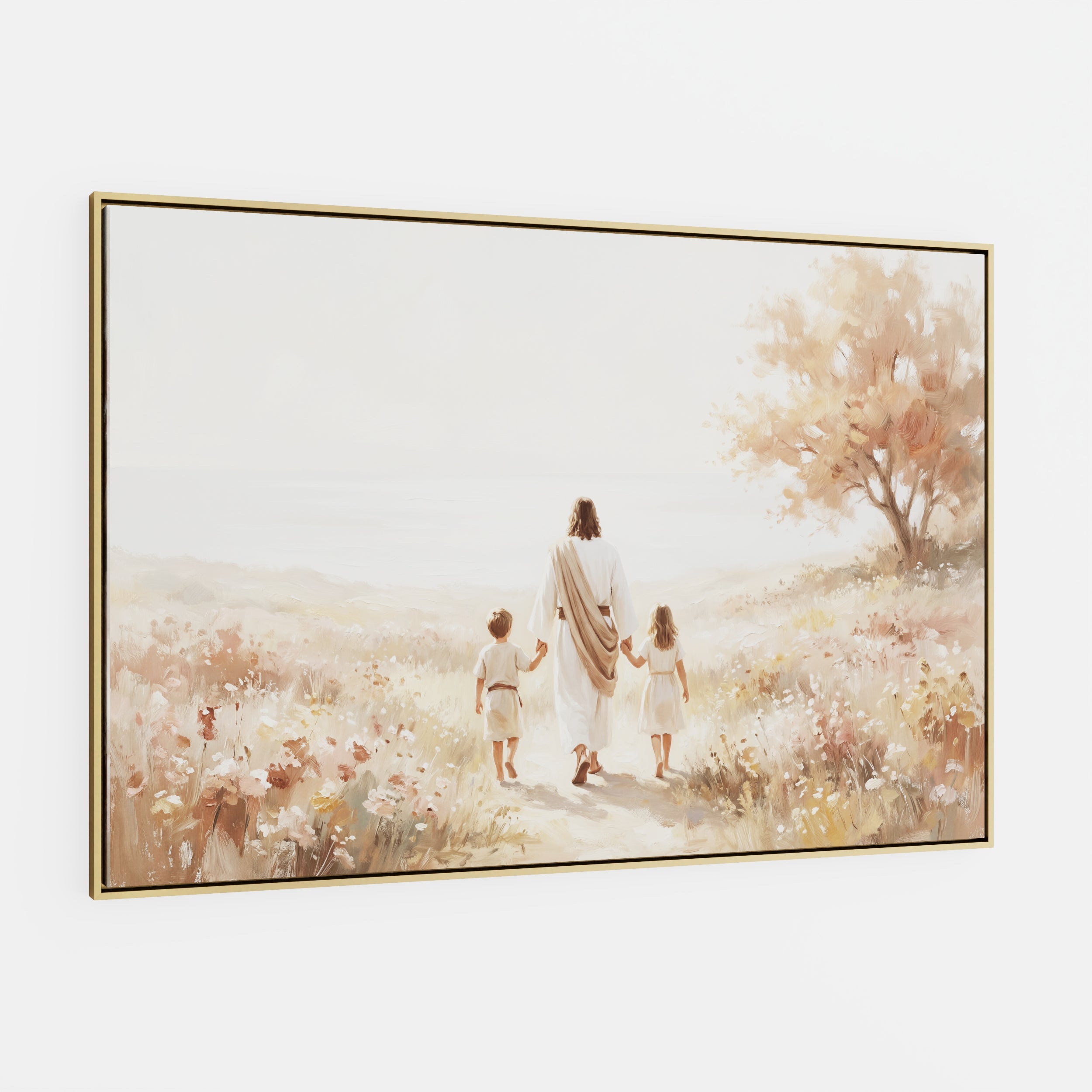 He Took Their Hands - Canvas