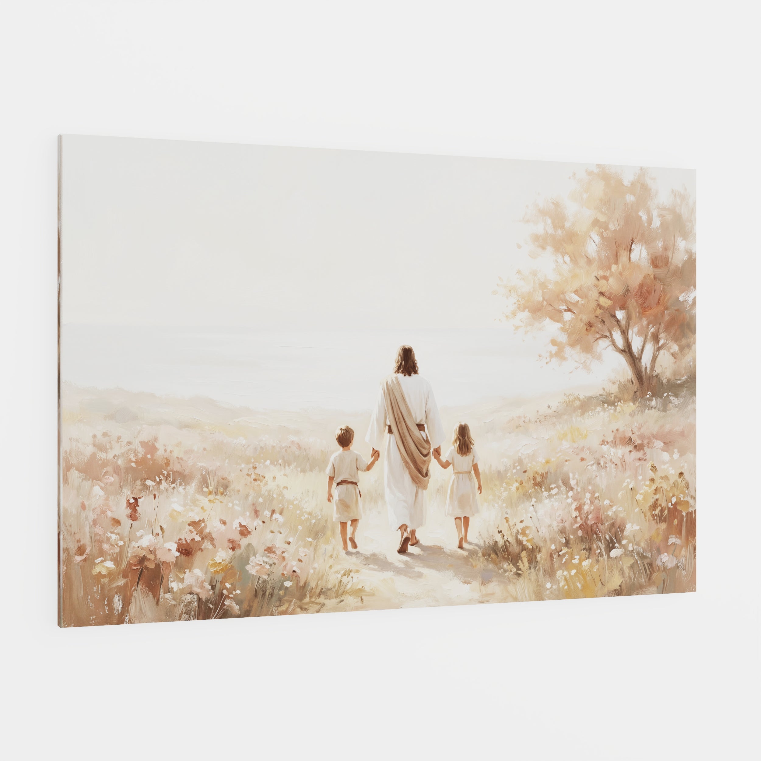 He Took Their Hands - Canvas