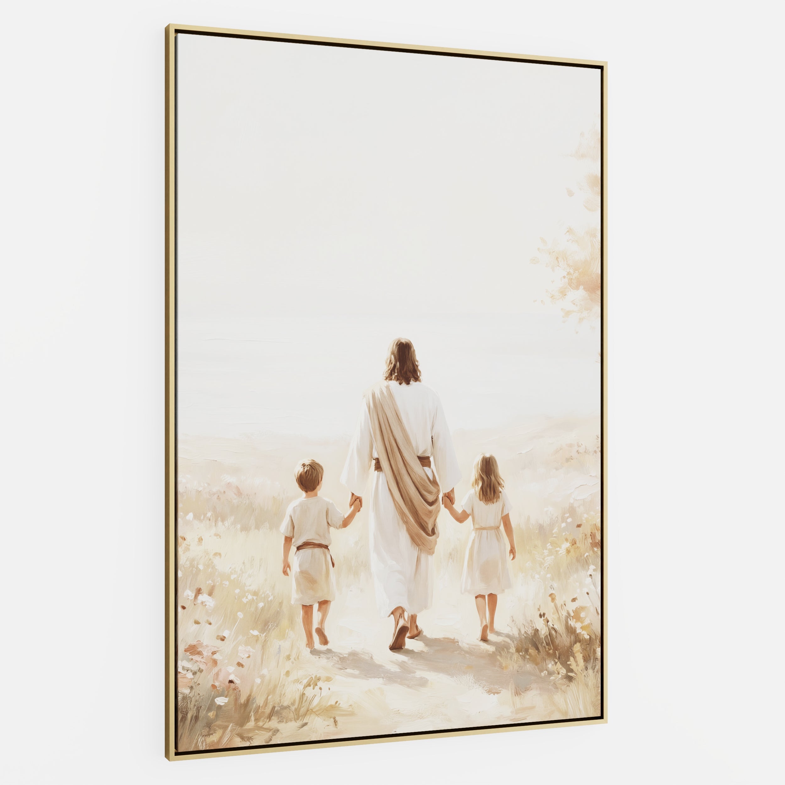 He Took Their Hands - Canvas