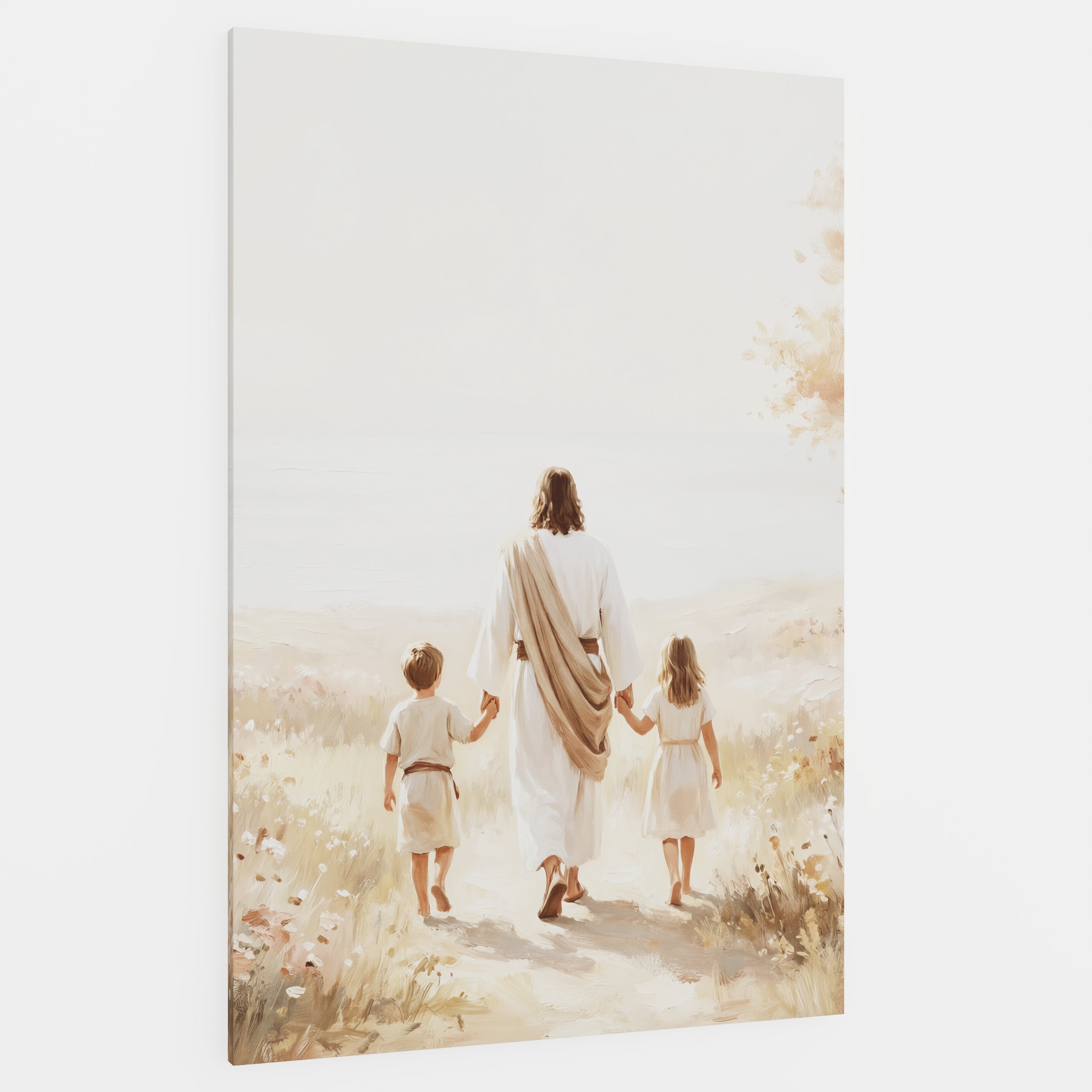 He Took Their Hands - Canvas