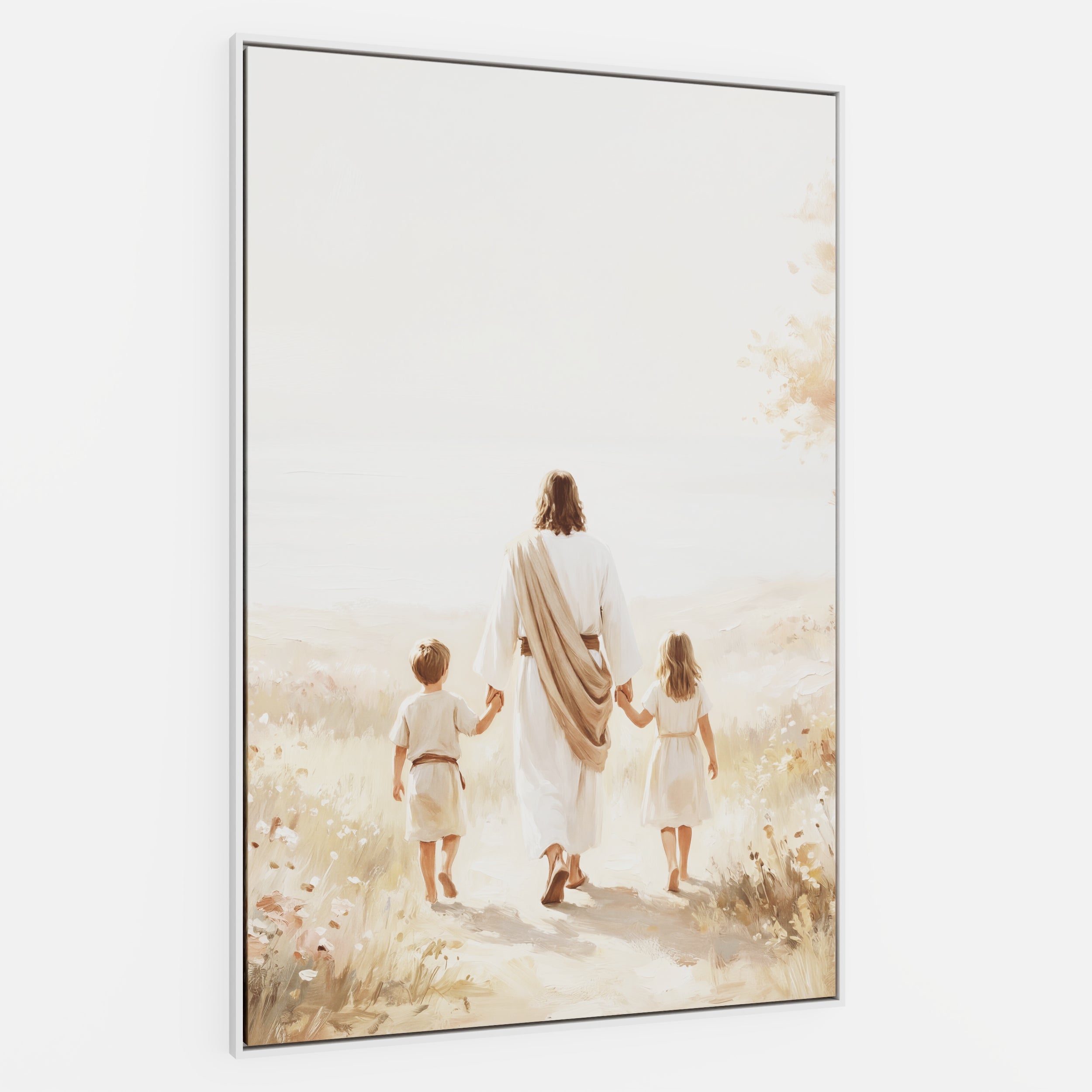 He Took Their Hands - Canvas